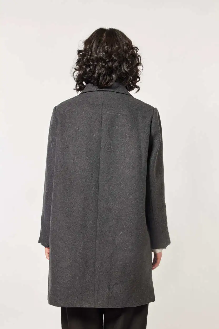 Пальто серый для женщин 43422-61 53