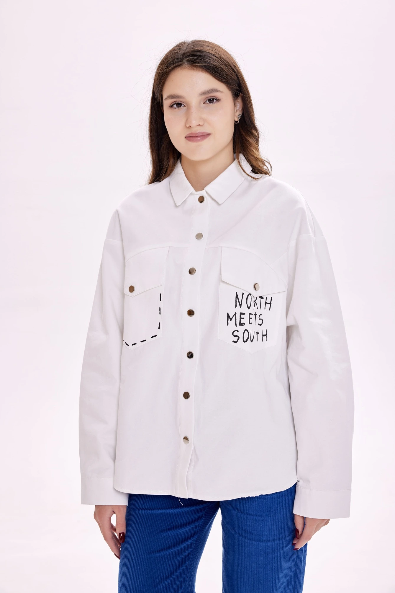 Рубашка белый для женщин 39116-4 66