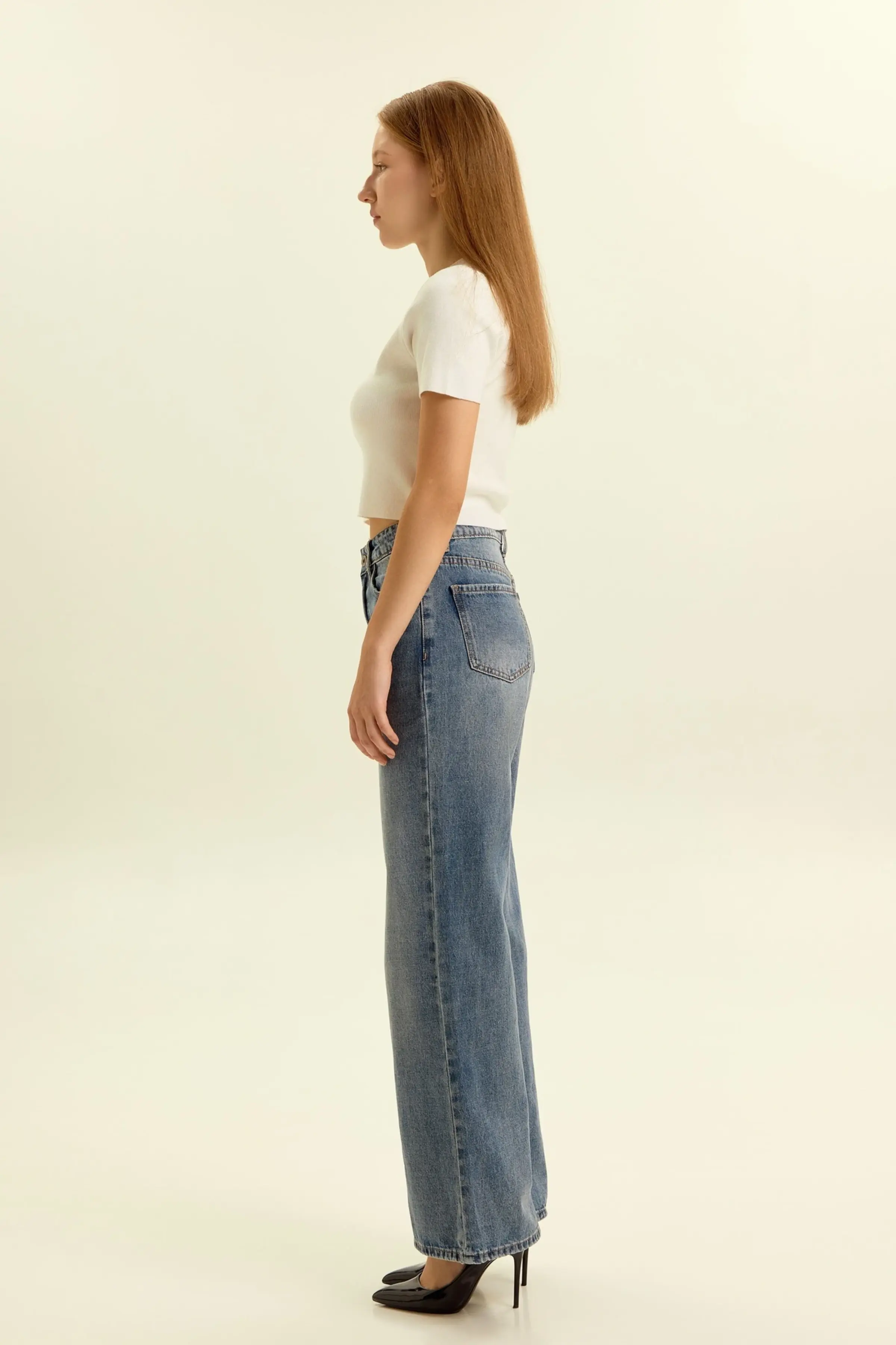 Джинсы голубой для женщин 46855-10 74