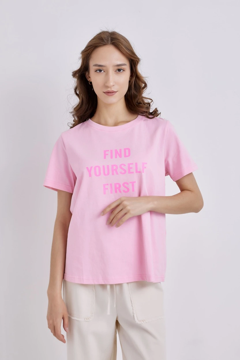 Футболка розовый для женщин 41204-17 67