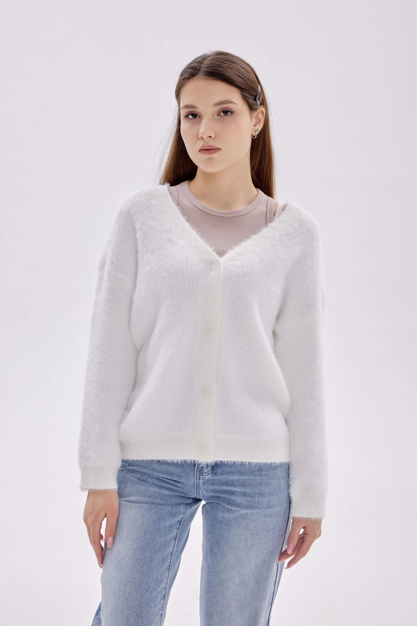 Кардиган айвори для женщин 39155-234 50