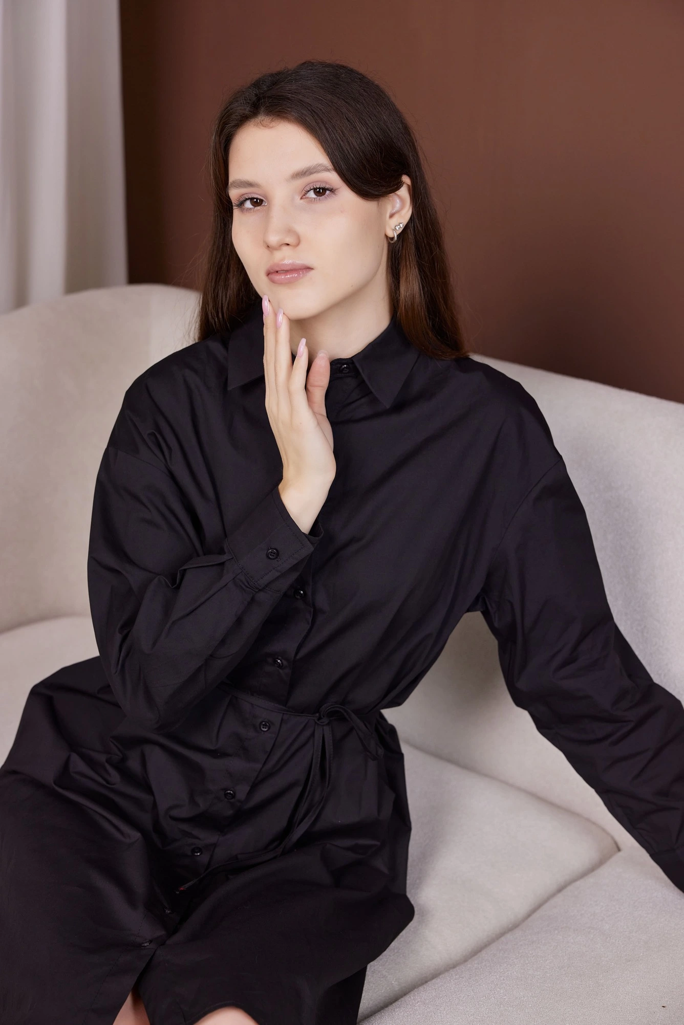 Платье черный для женщин 40342-1 54