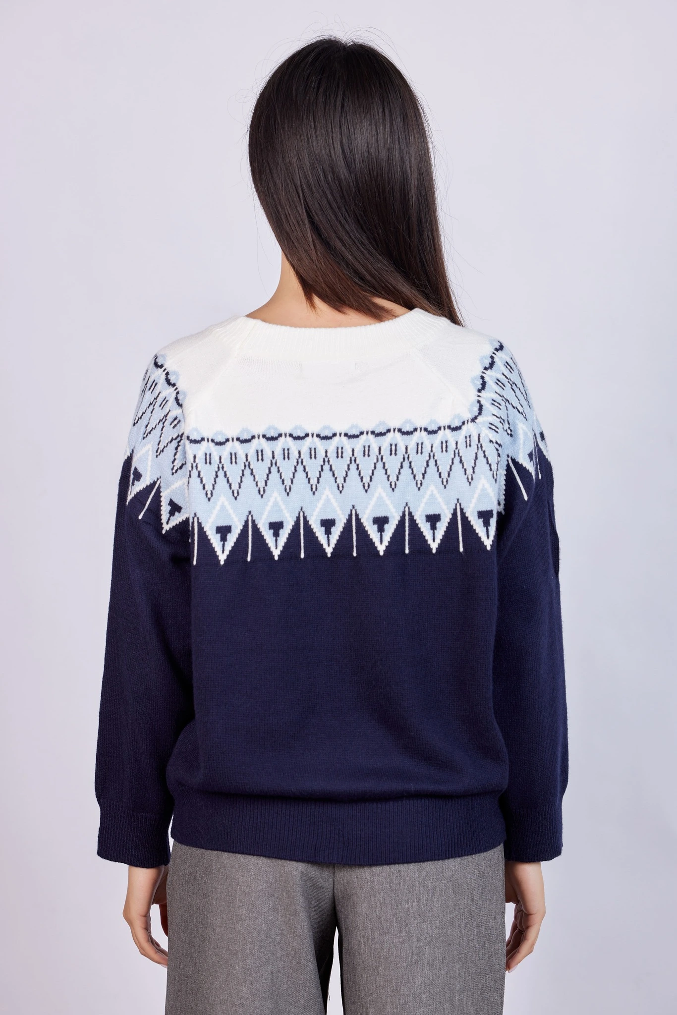 Свитер темно-синий для женщин 43182-18 65