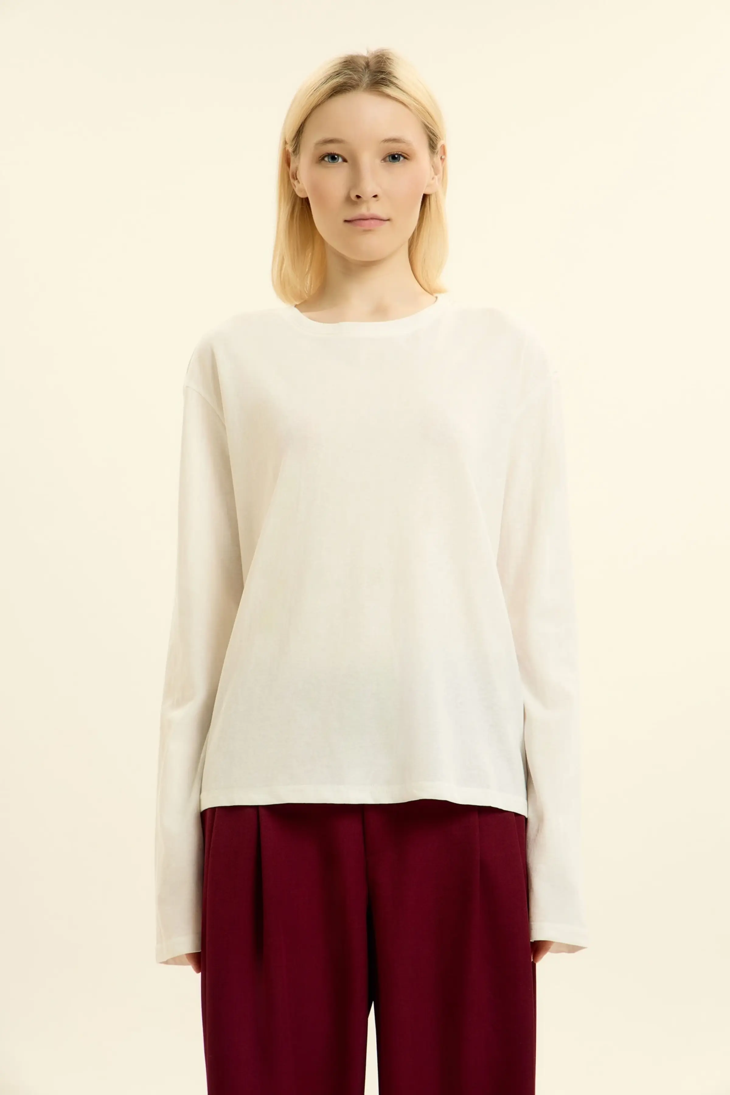 Лонгслив белый для женщин 46199-4 59