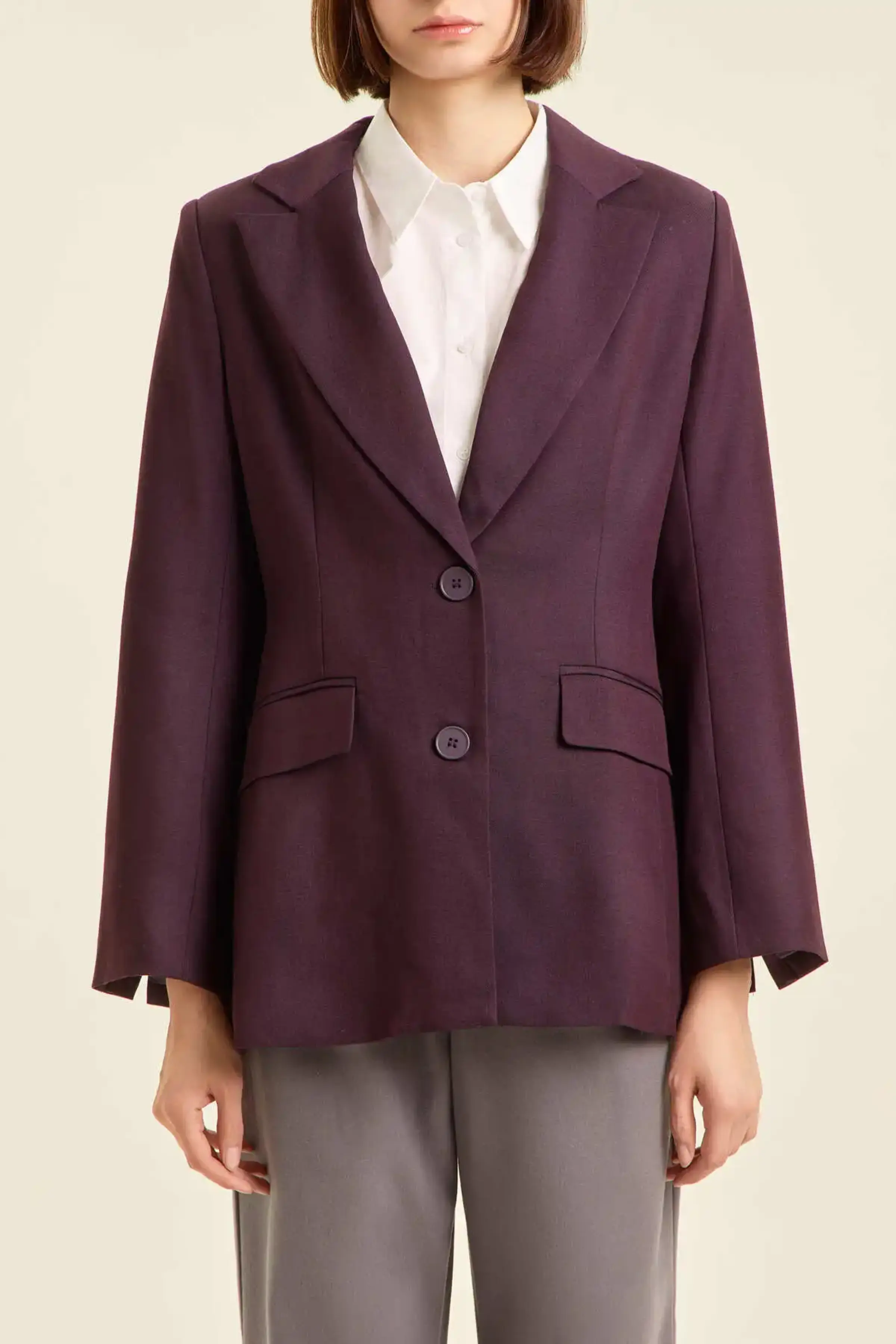 Жакет сливовый для женщин 47194-23 64