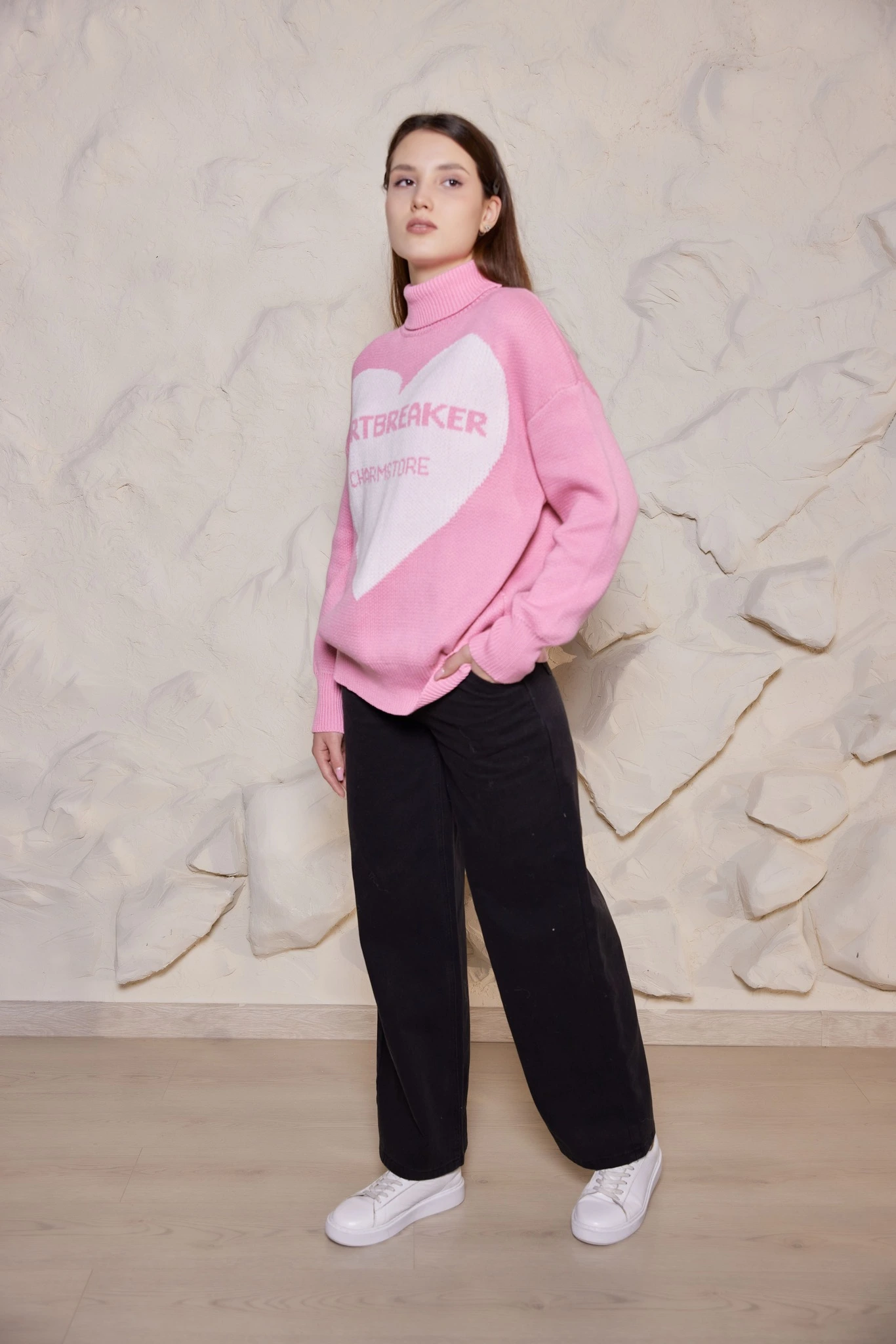 Свитер розовый для женщин 39226-17 65