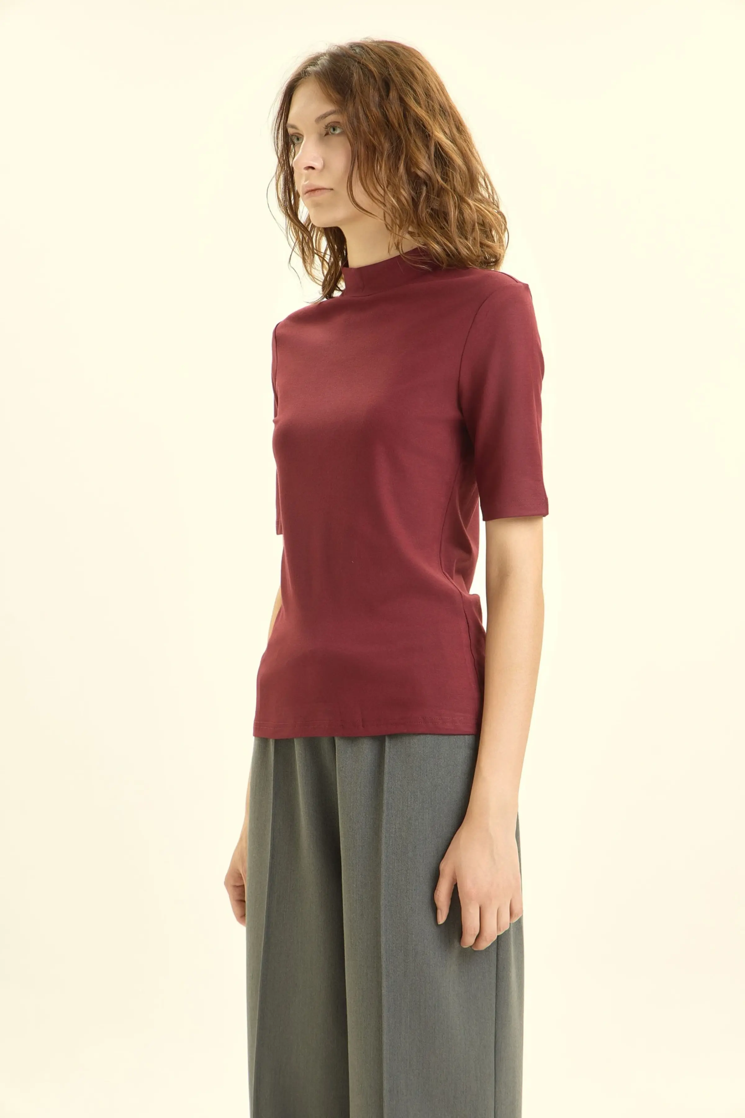 Футболка бордовый для женщин 46178-67 67