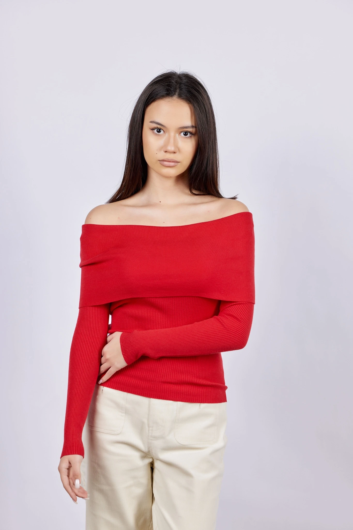 Джемпер красный для женщин 43235-7 60