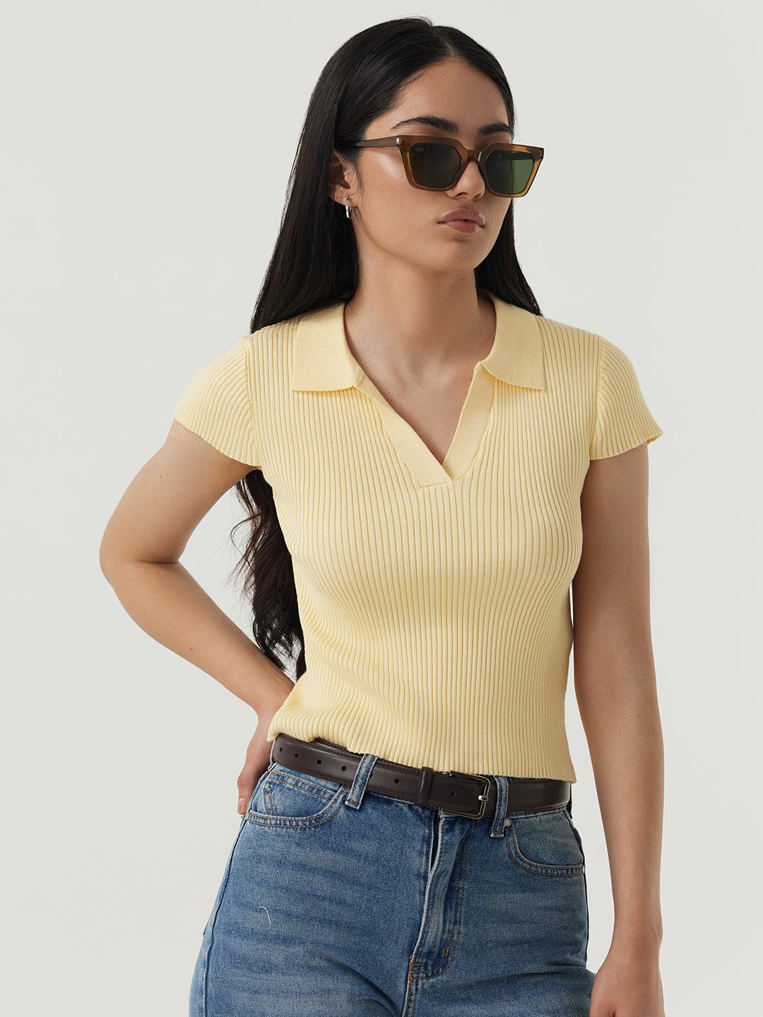 Джемпер желтый для женщин 48155-5 60