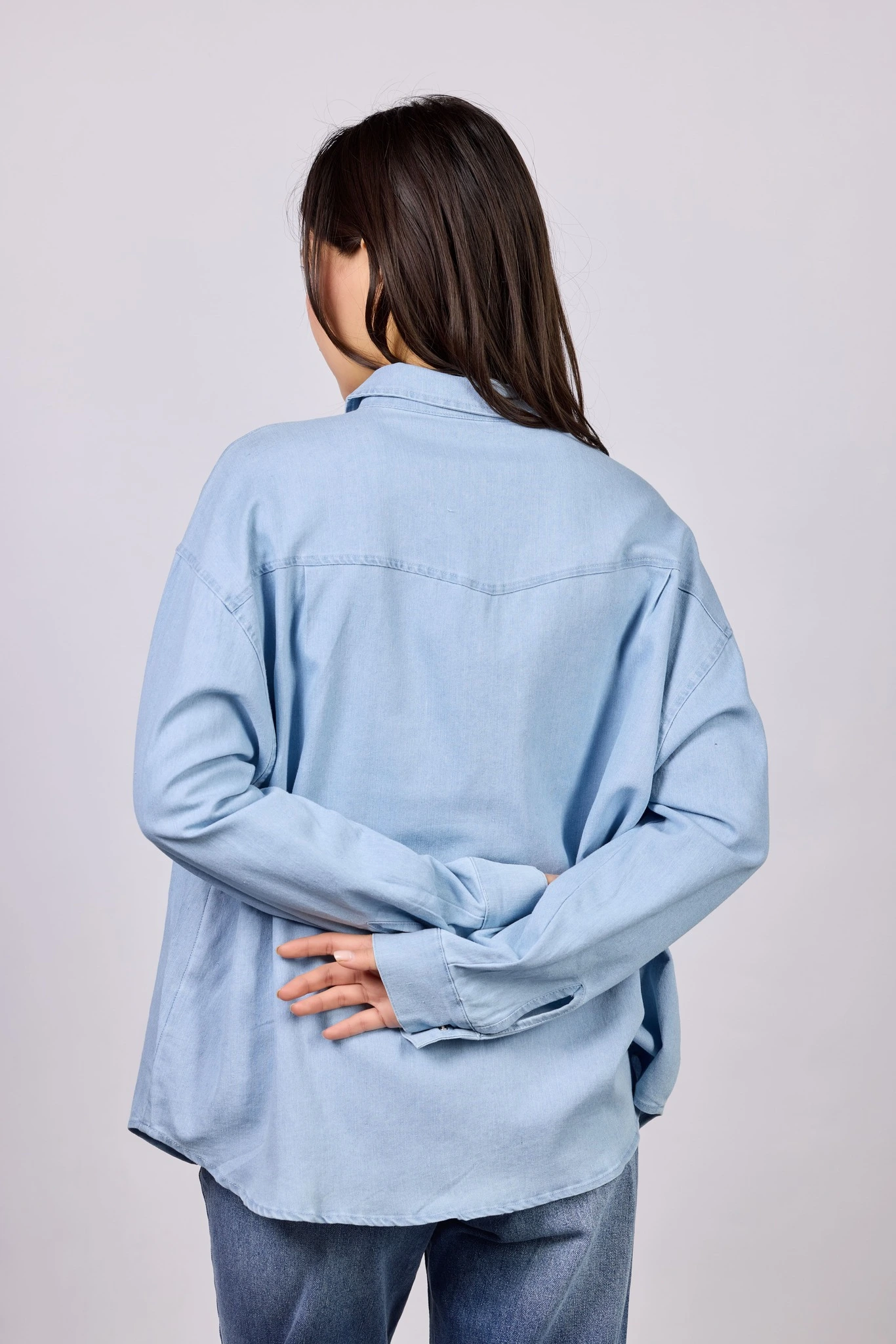 Рубашка голубой для женщин 42213-10 66