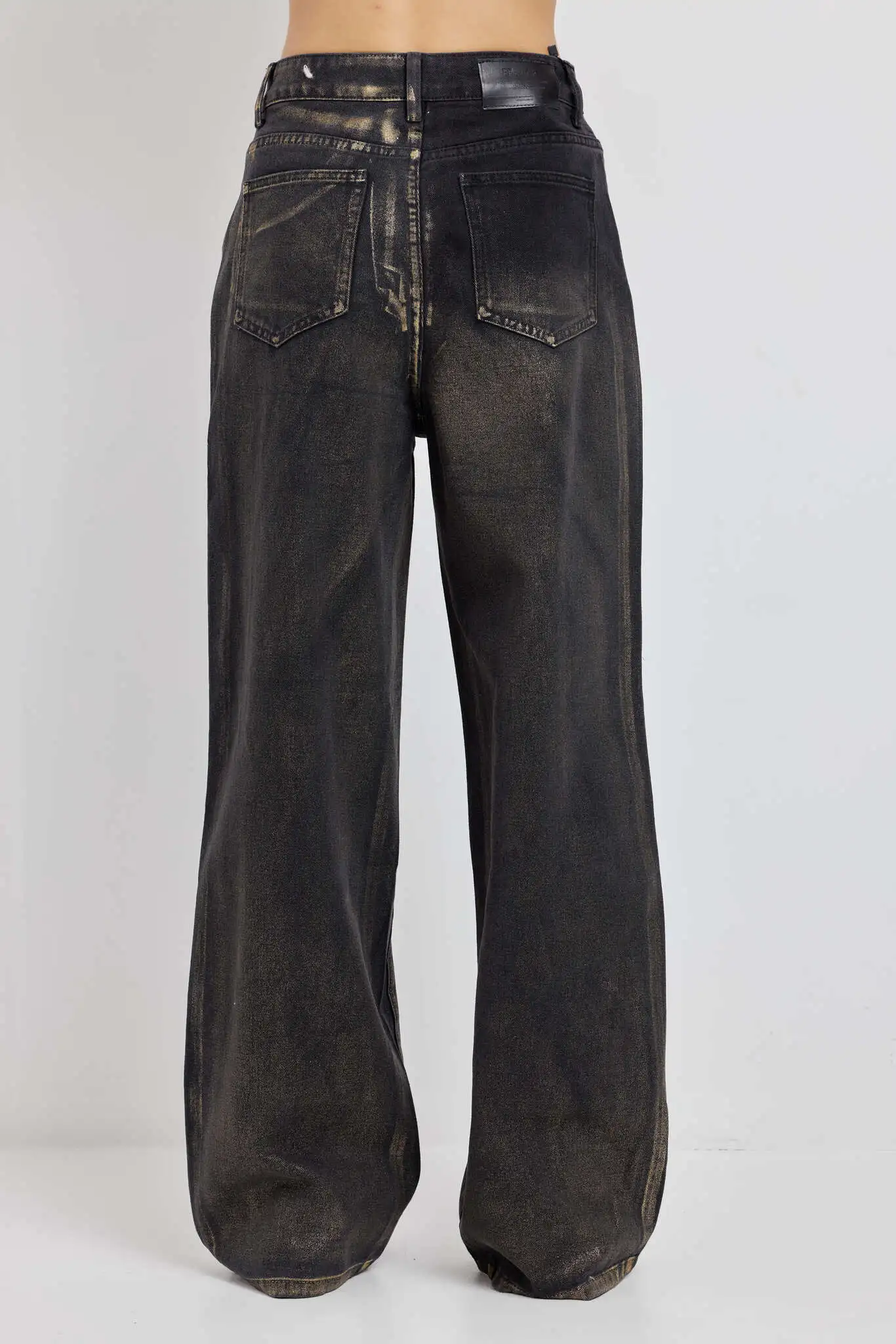 Джинсы черный с золотом для женщин 42135-274 74
