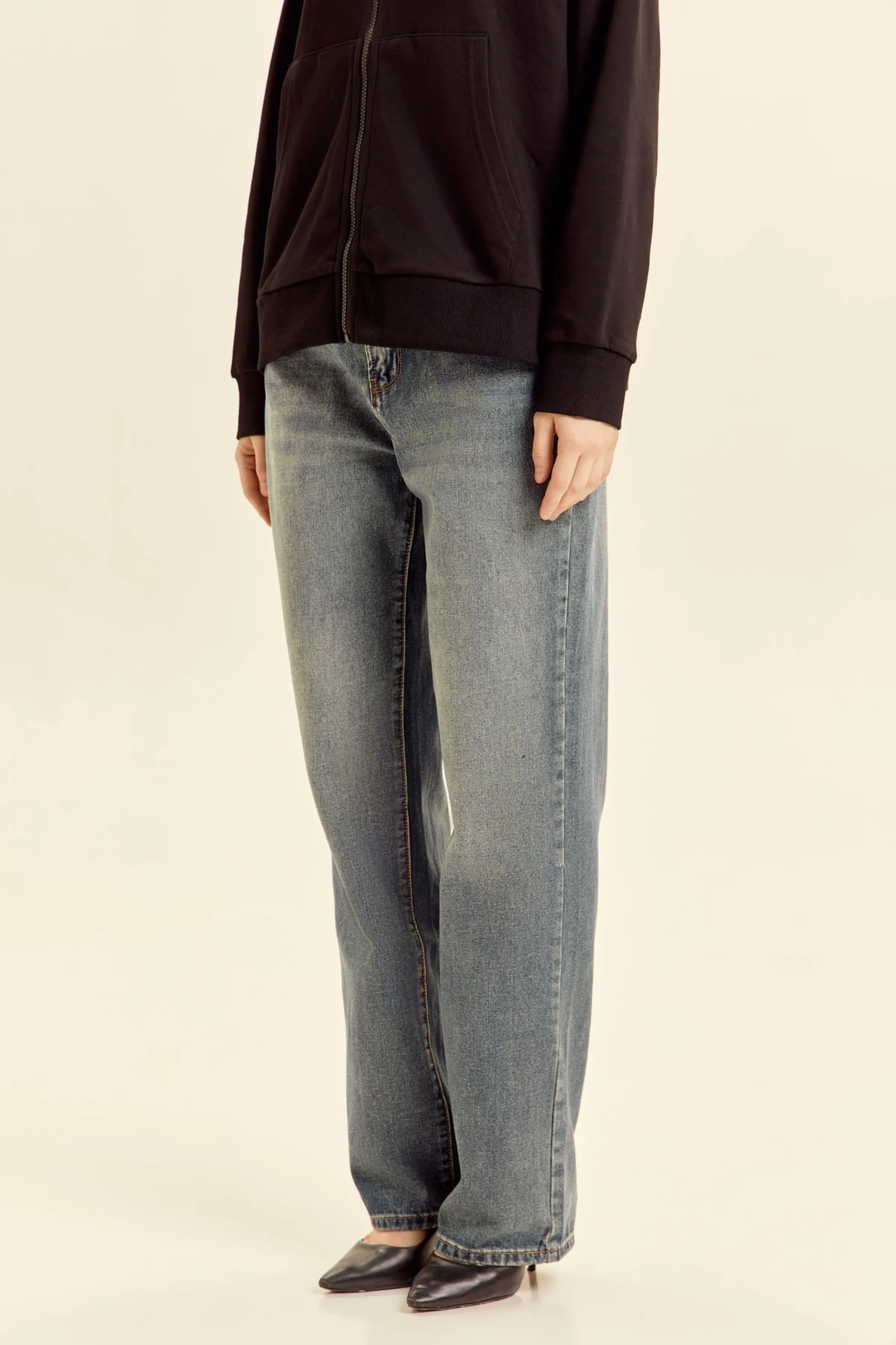 Джинсы голубой для женщин 46350-10 74