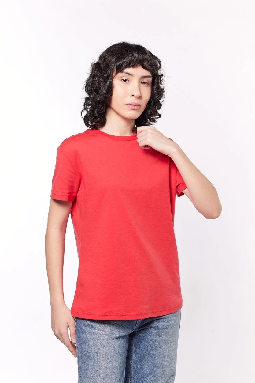 Футболка красный для женщин 44287-7 67