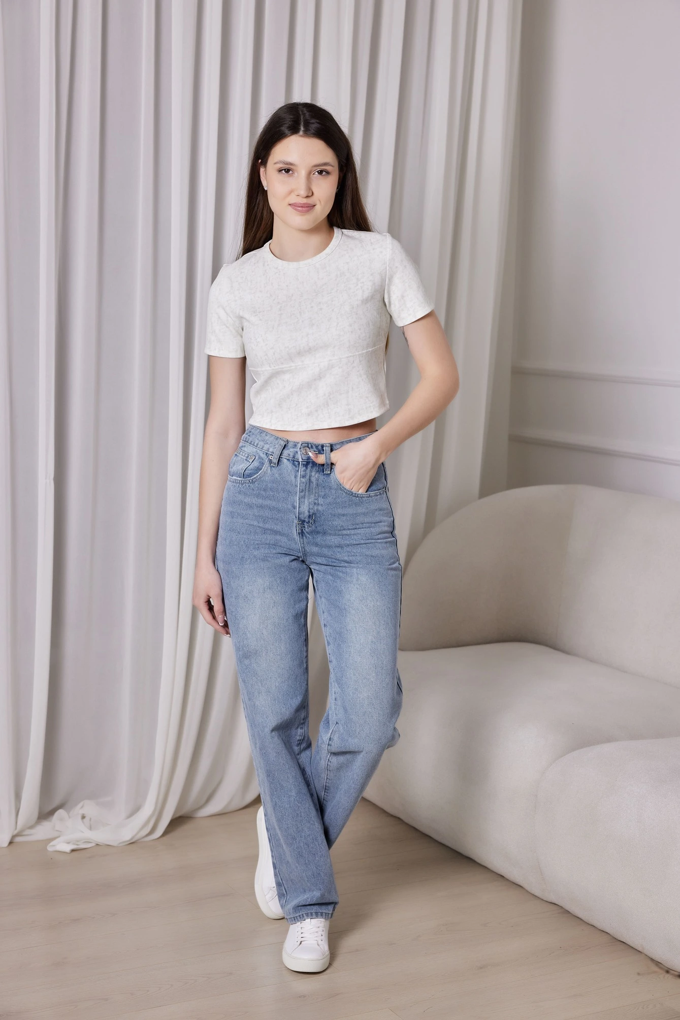 Топ белый для женщин 40295-4 46