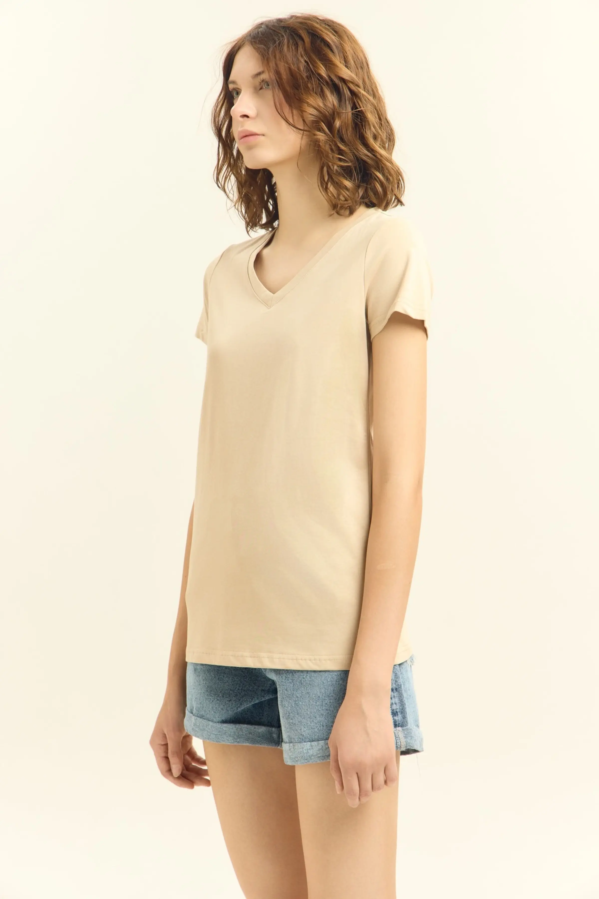Футболка бежевый для женщин 45262-15 67