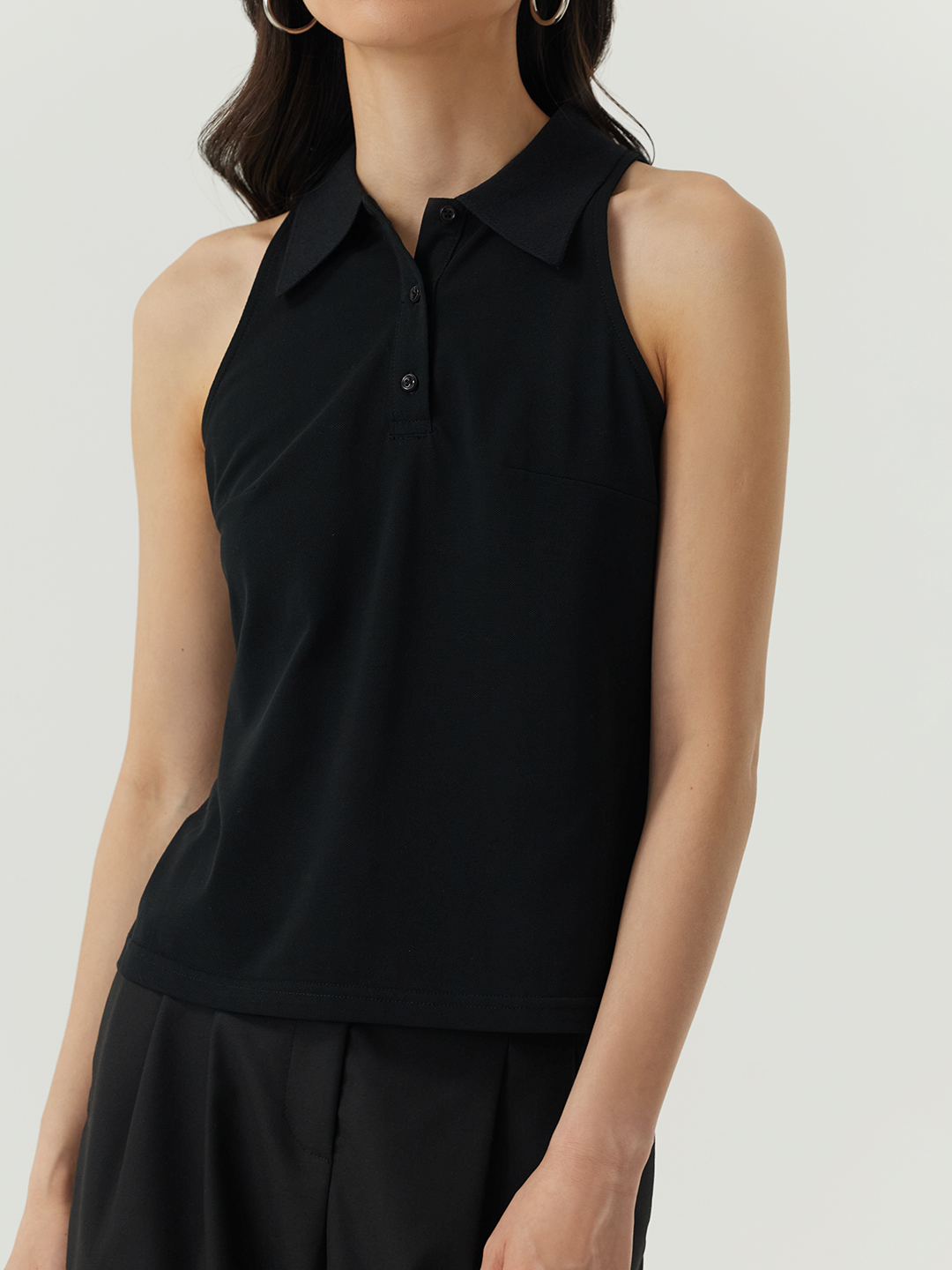 Топ черный для женщин 48217-1 46