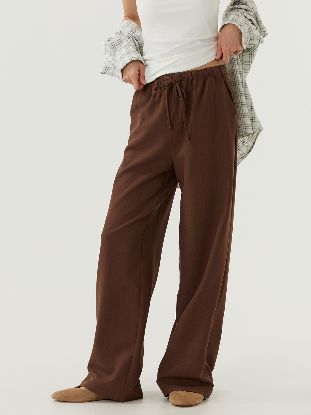 Брюки коричневый для женщин 48181-13 71
