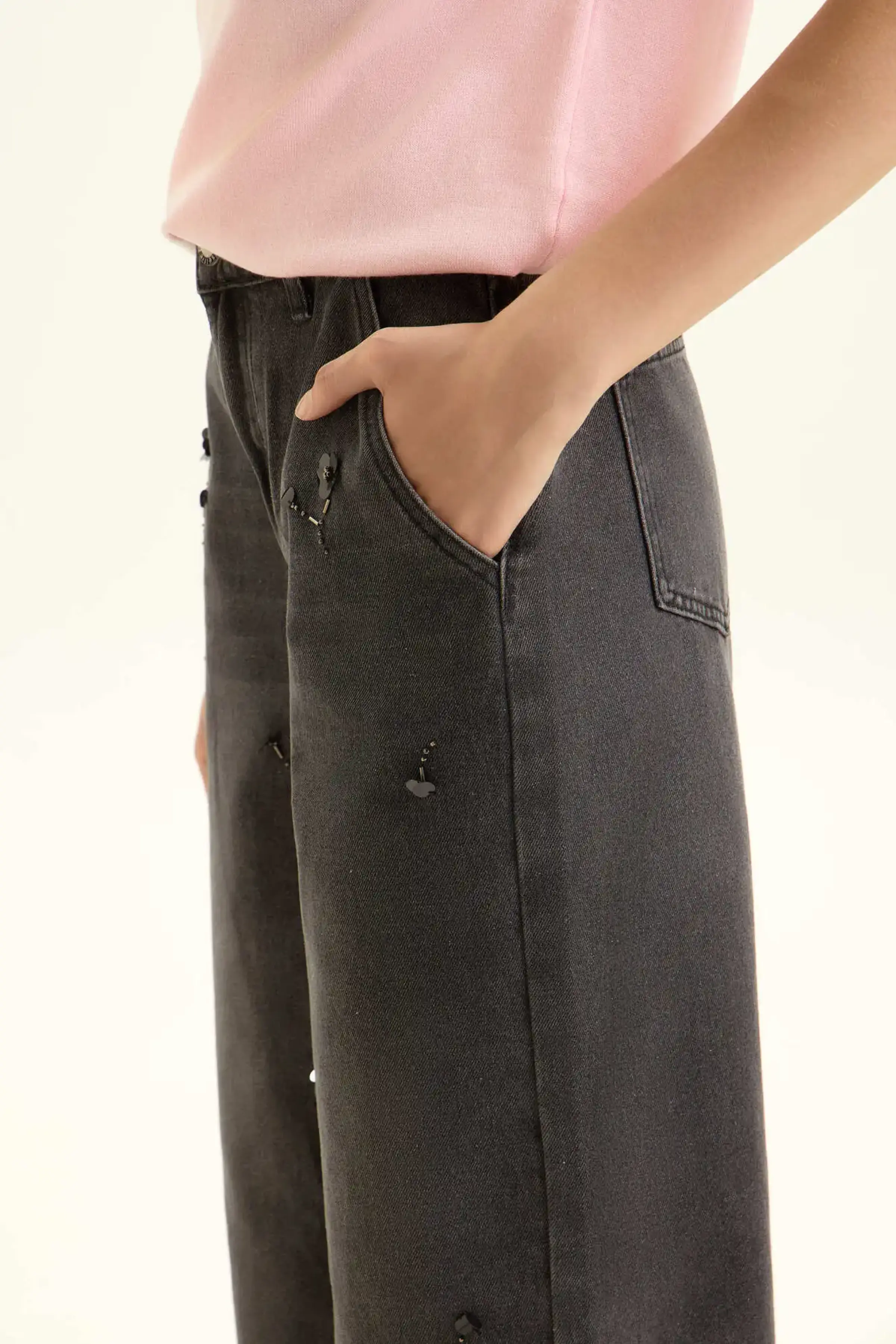 Джинсы серый для женщин 44300-61 74