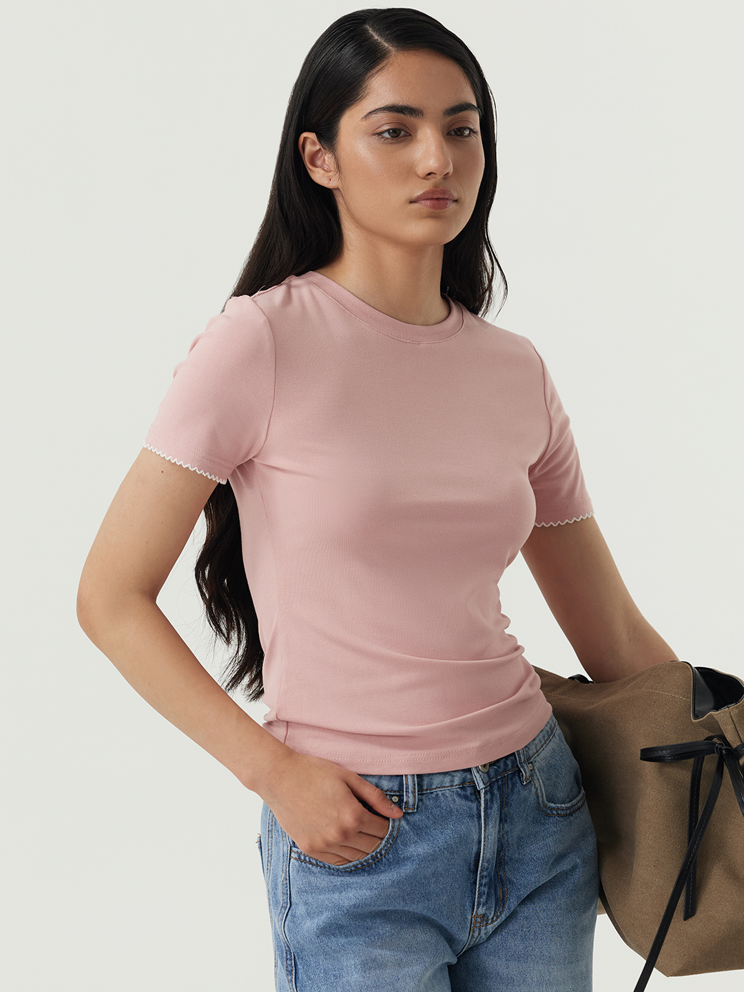 Футболка розовый для женщин 48201-17 67