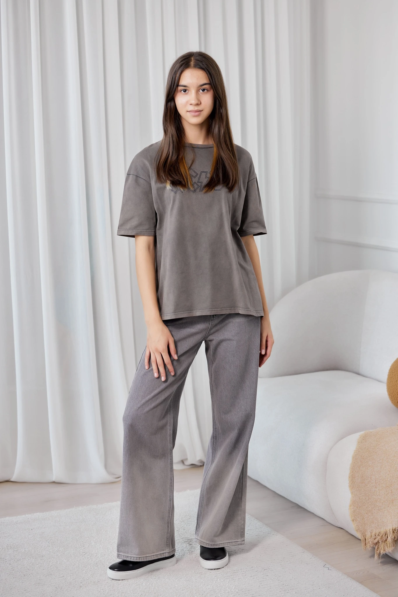 Джинсы серый для женщин 41334-61 74