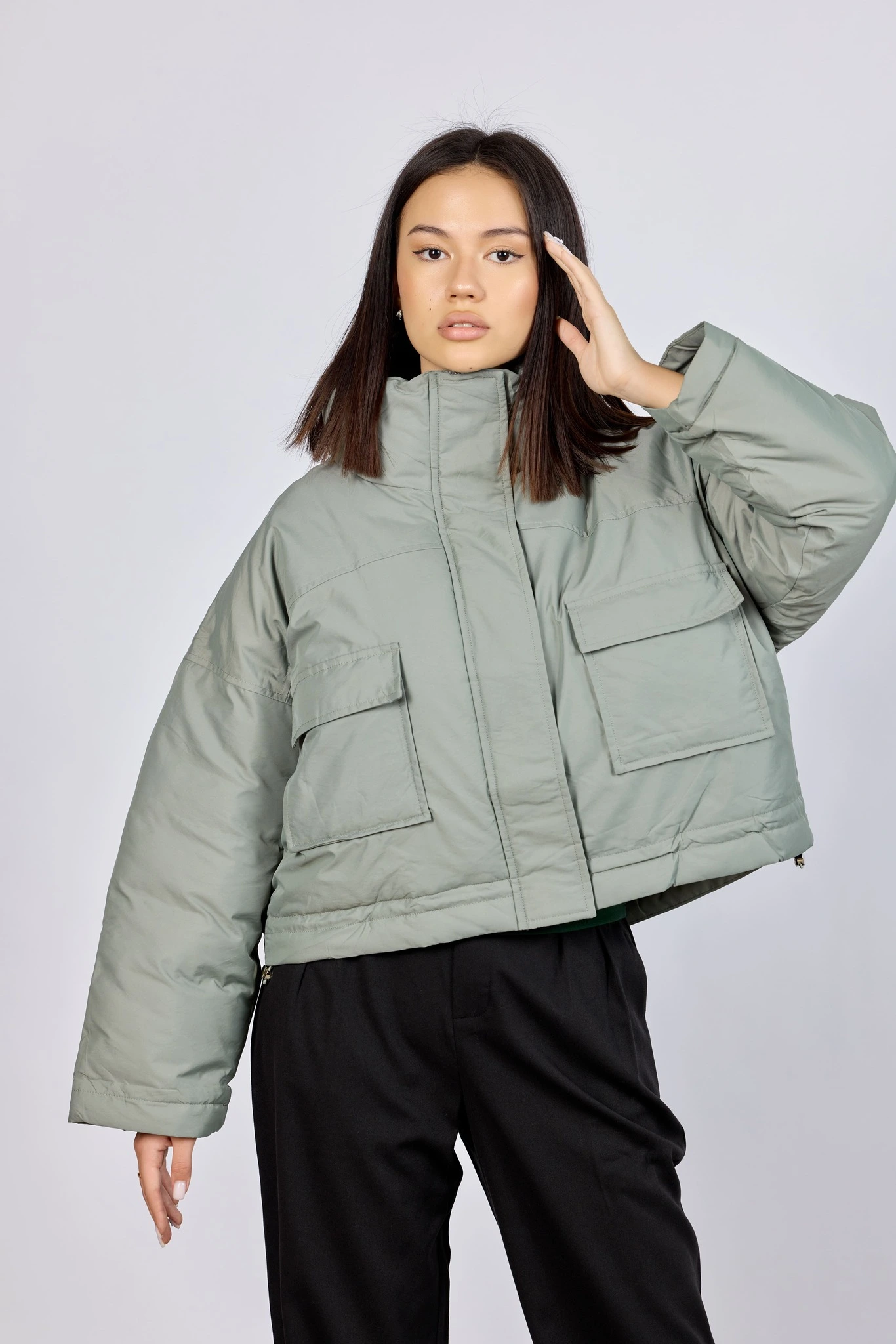 Куртка хаки для женщин 43404-14 47