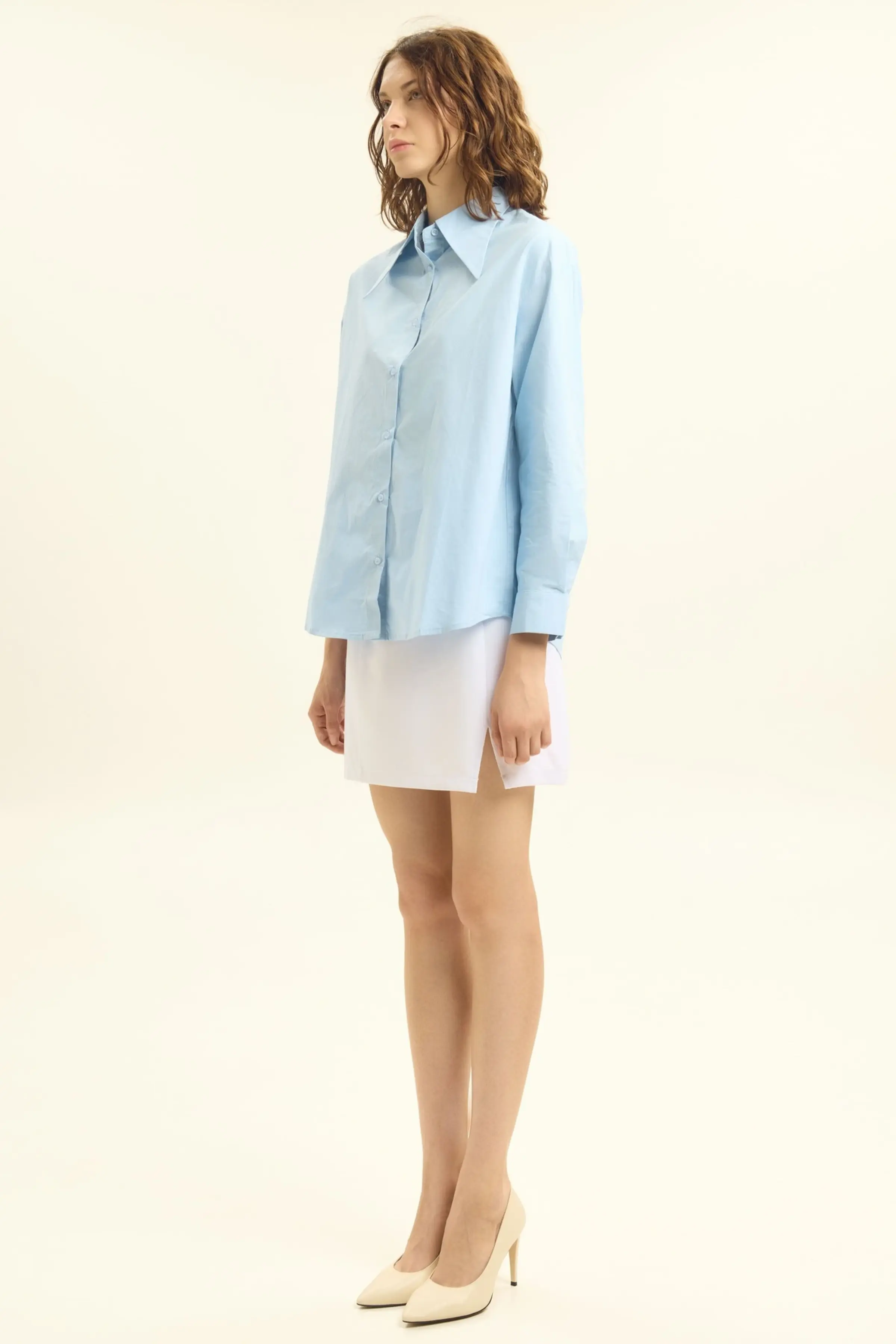 Рубашка голубой для женщин 45316-10 66