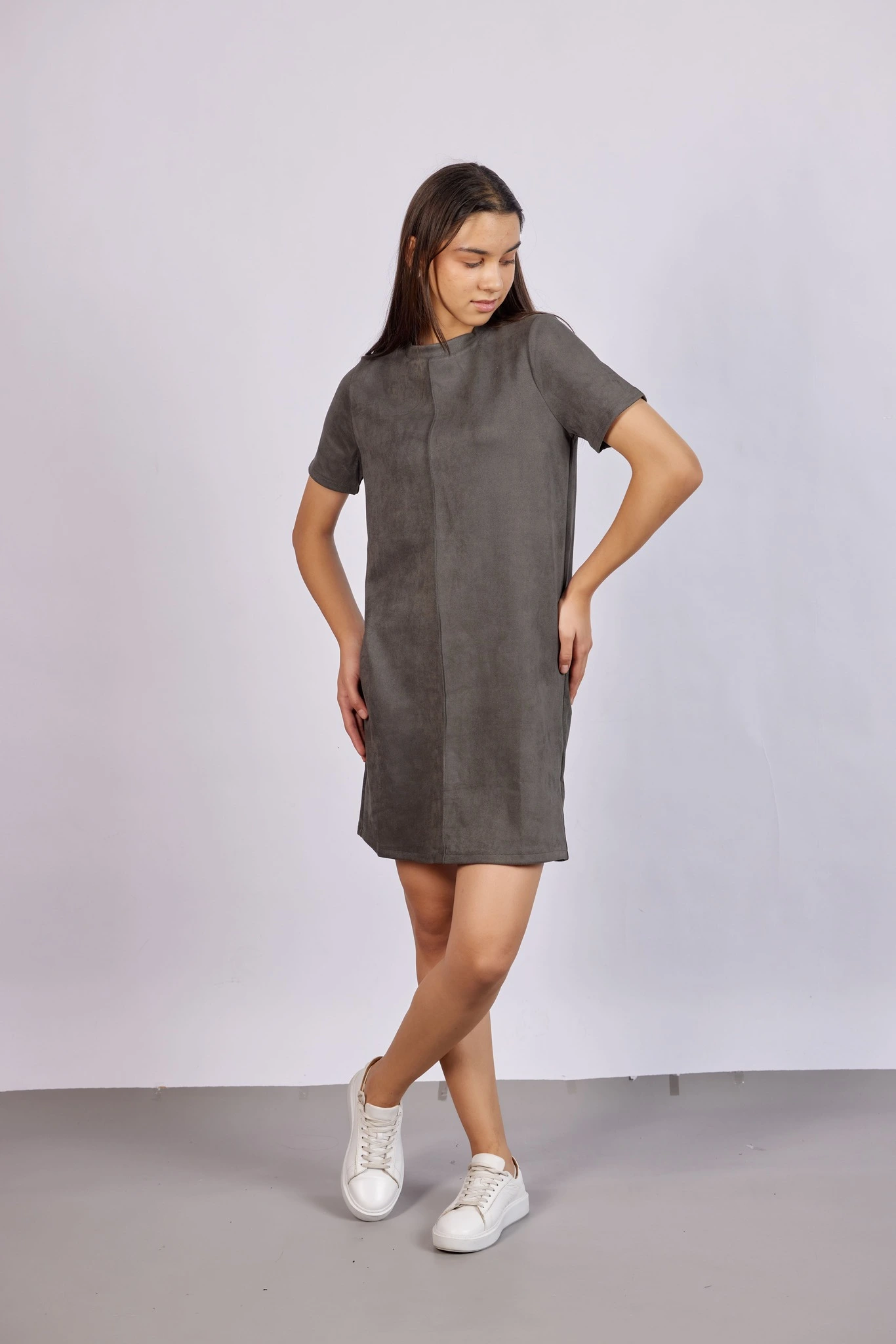 Платье темно-серый для женщин 43121-12 54