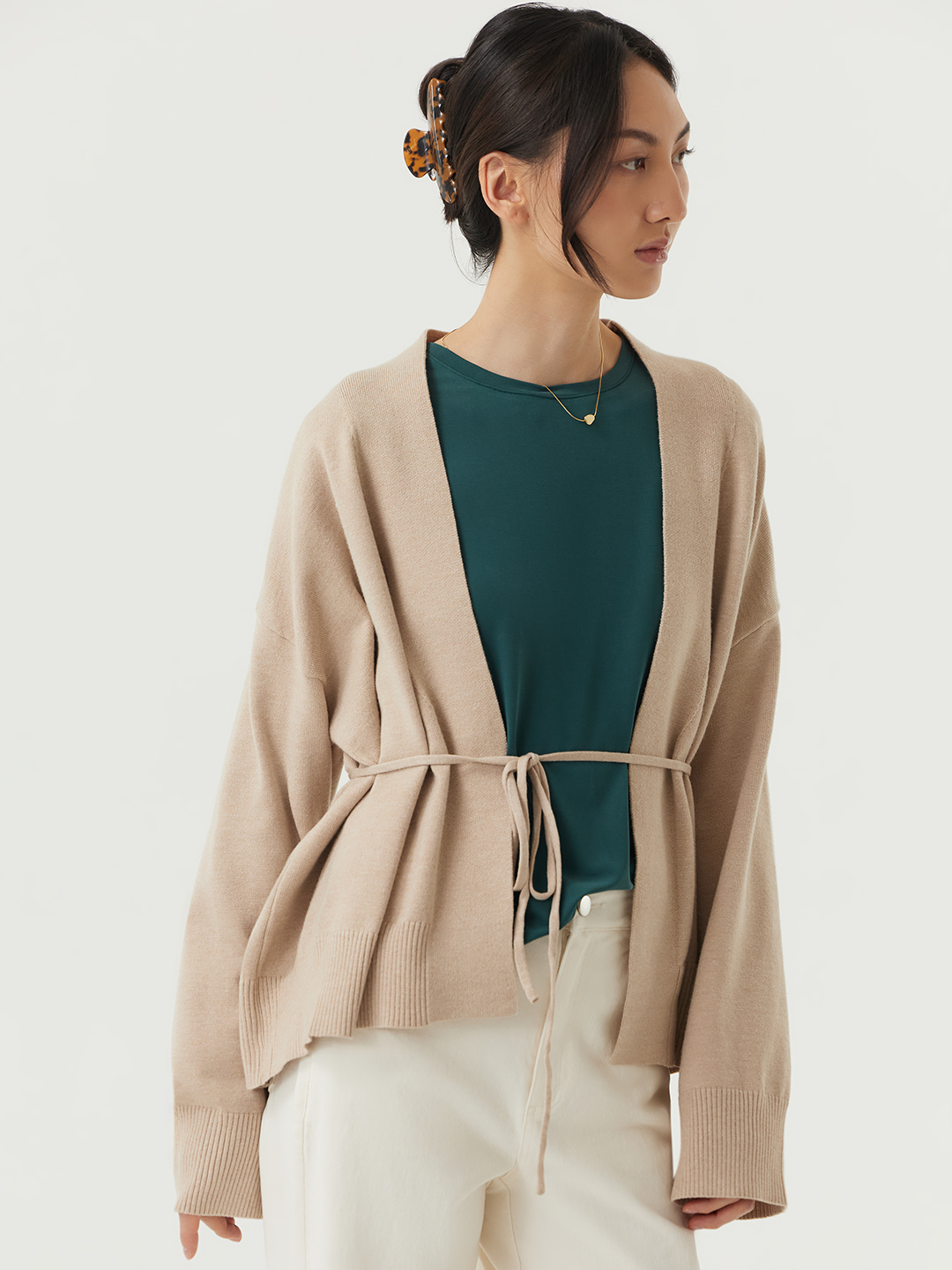 Кардиган бежевый для женщин 48123-15 50