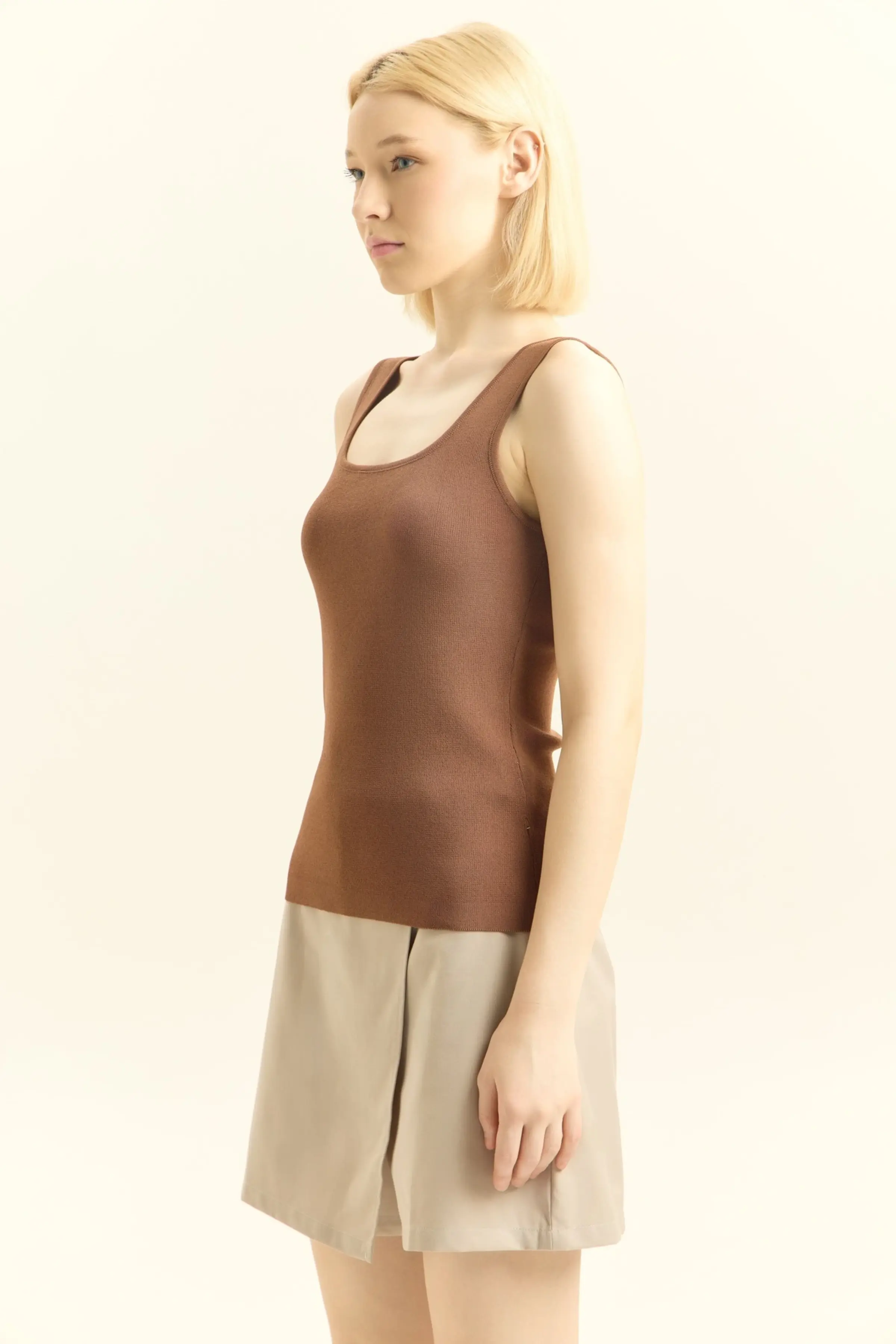 Топ коричневый для женщин 45212-13 46