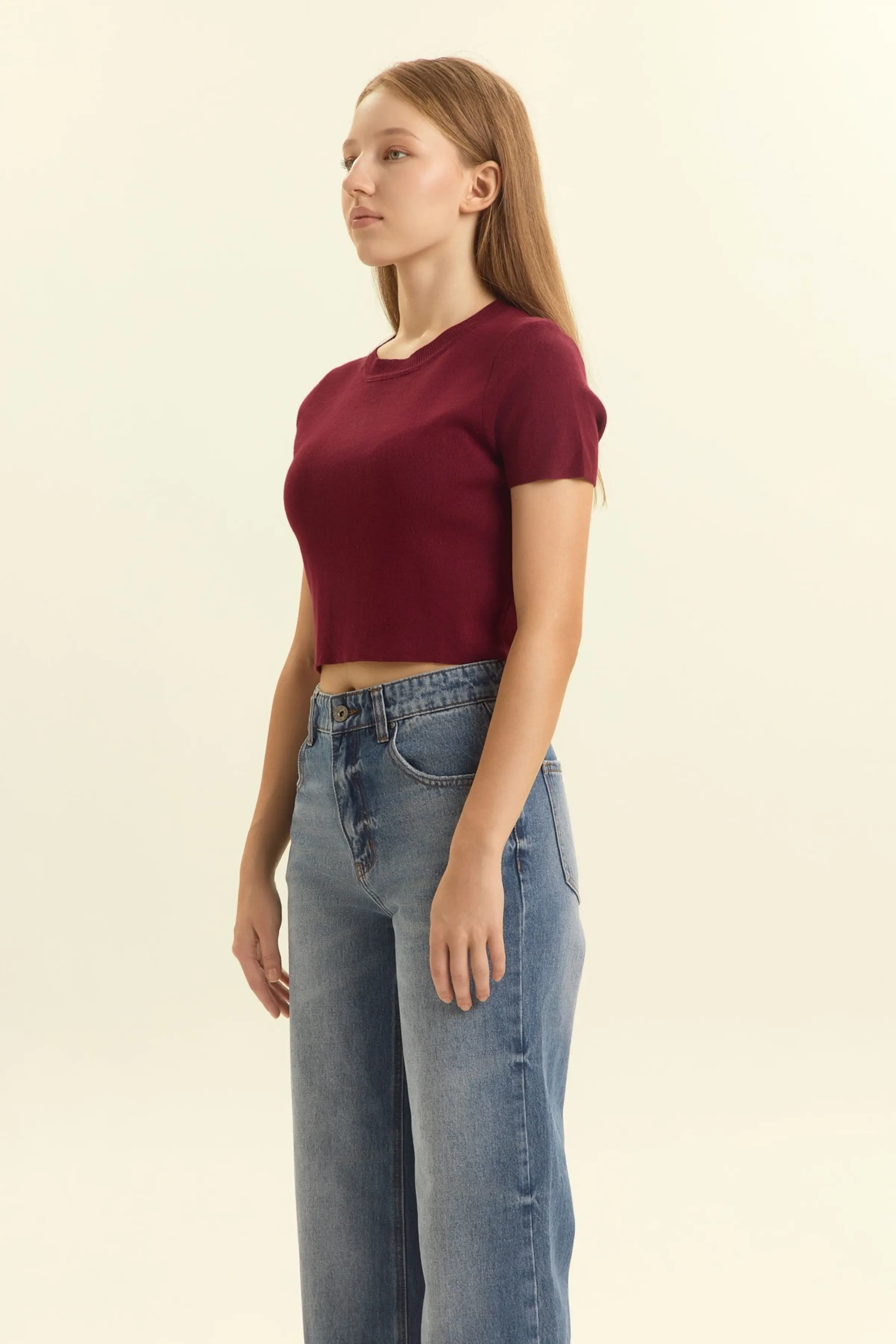 Джемпер бордовый для женщин 46342-67 60