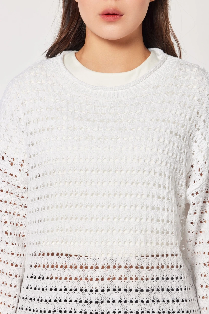 Джемпер белый для женщин 44163-4 60