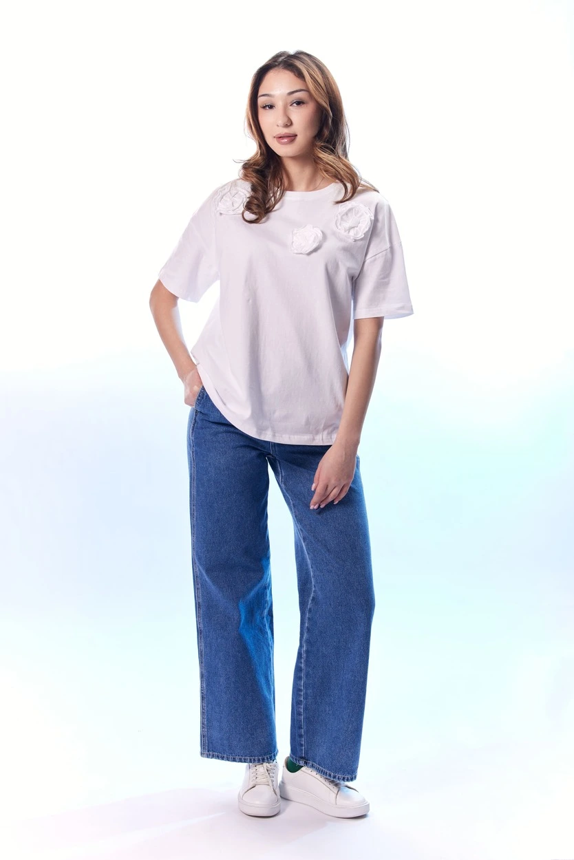 Футболка белый для женщин 44177-4 67