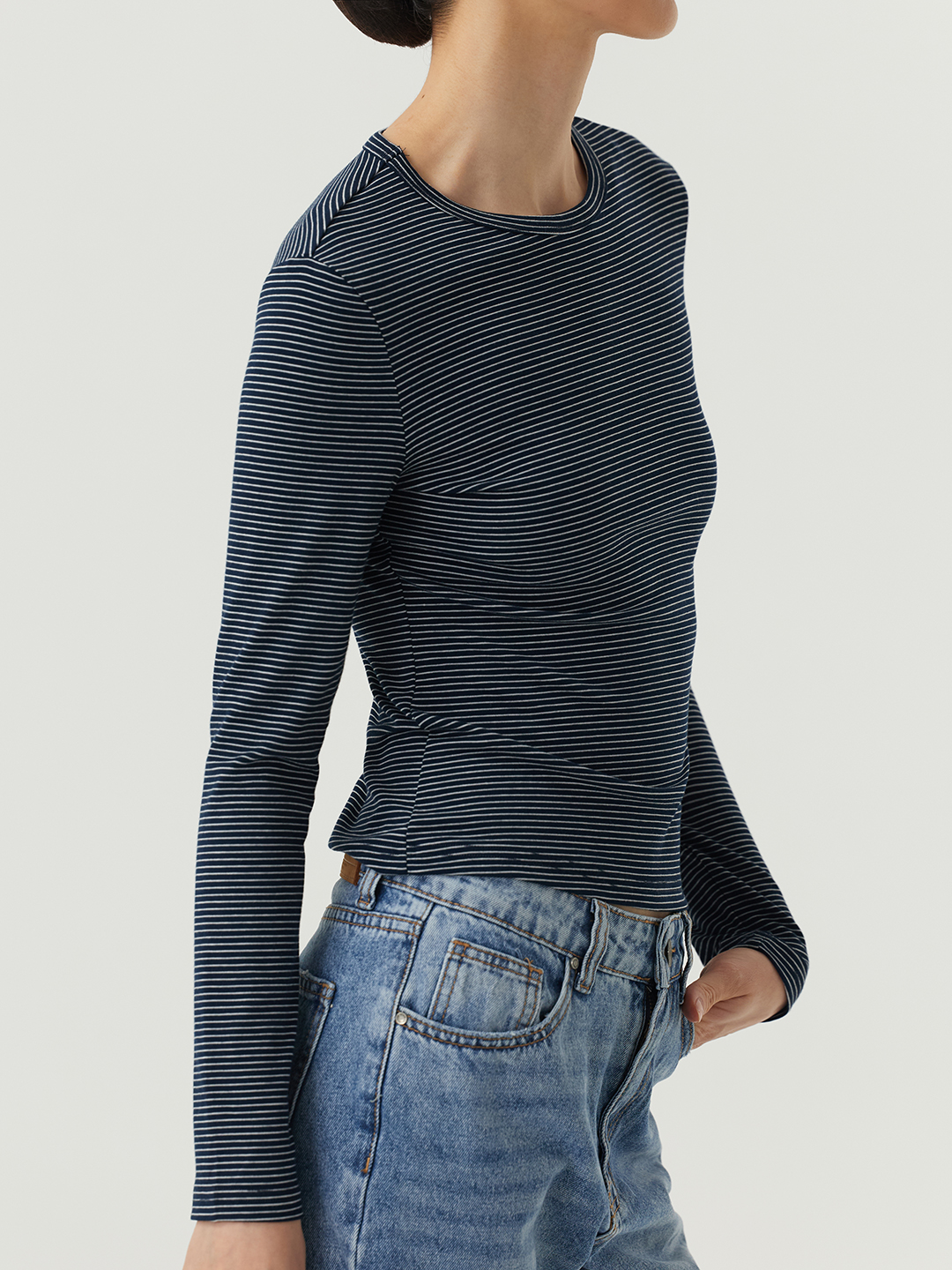 Лонгслив синий для женщин 48191-65 59