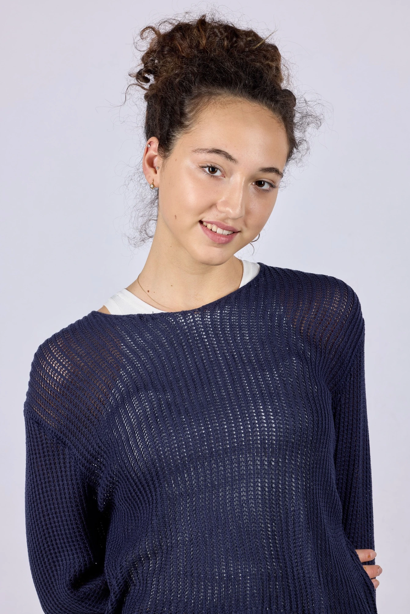 Джемпер синий для женщин 44109-65 60