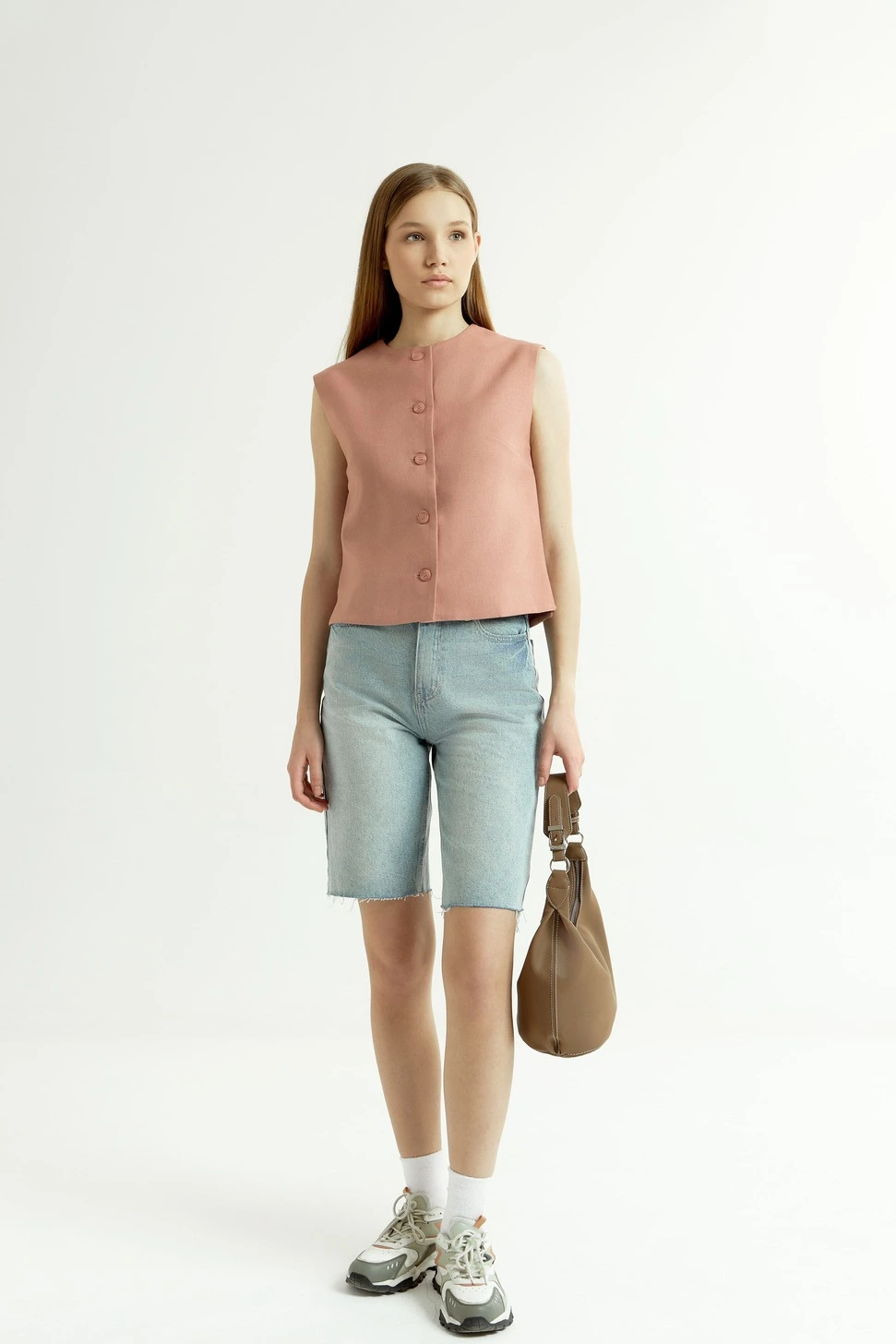 Жилетка розовый для женщин 44305-17 68