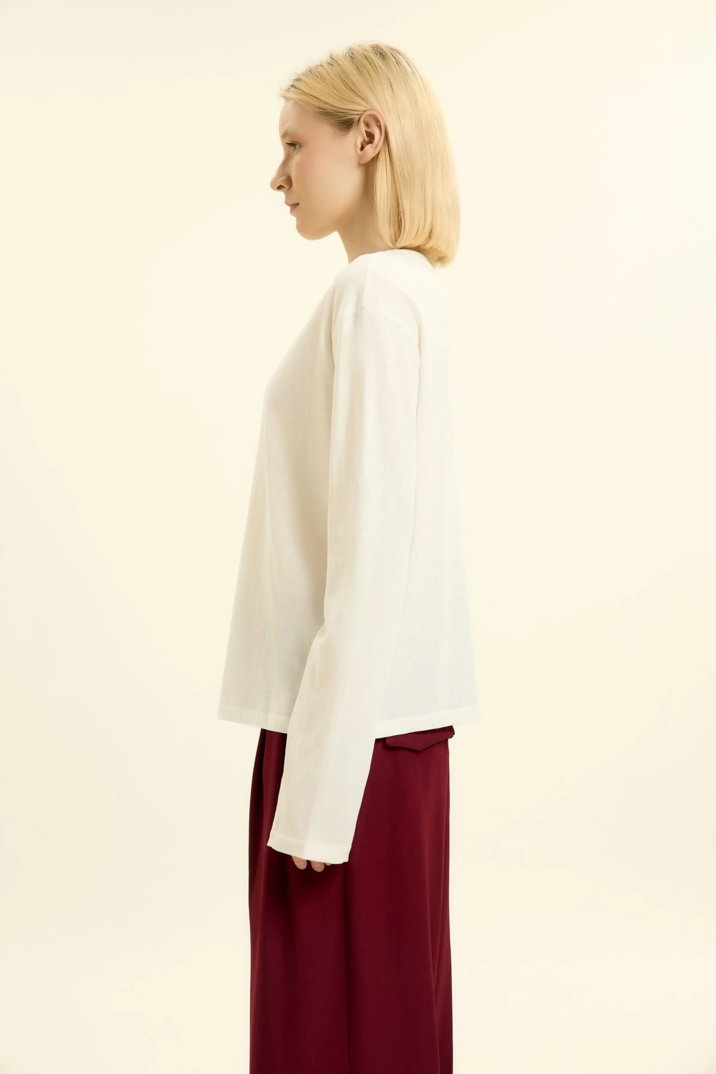 Лонгслив белый для женщин 46199-4 59