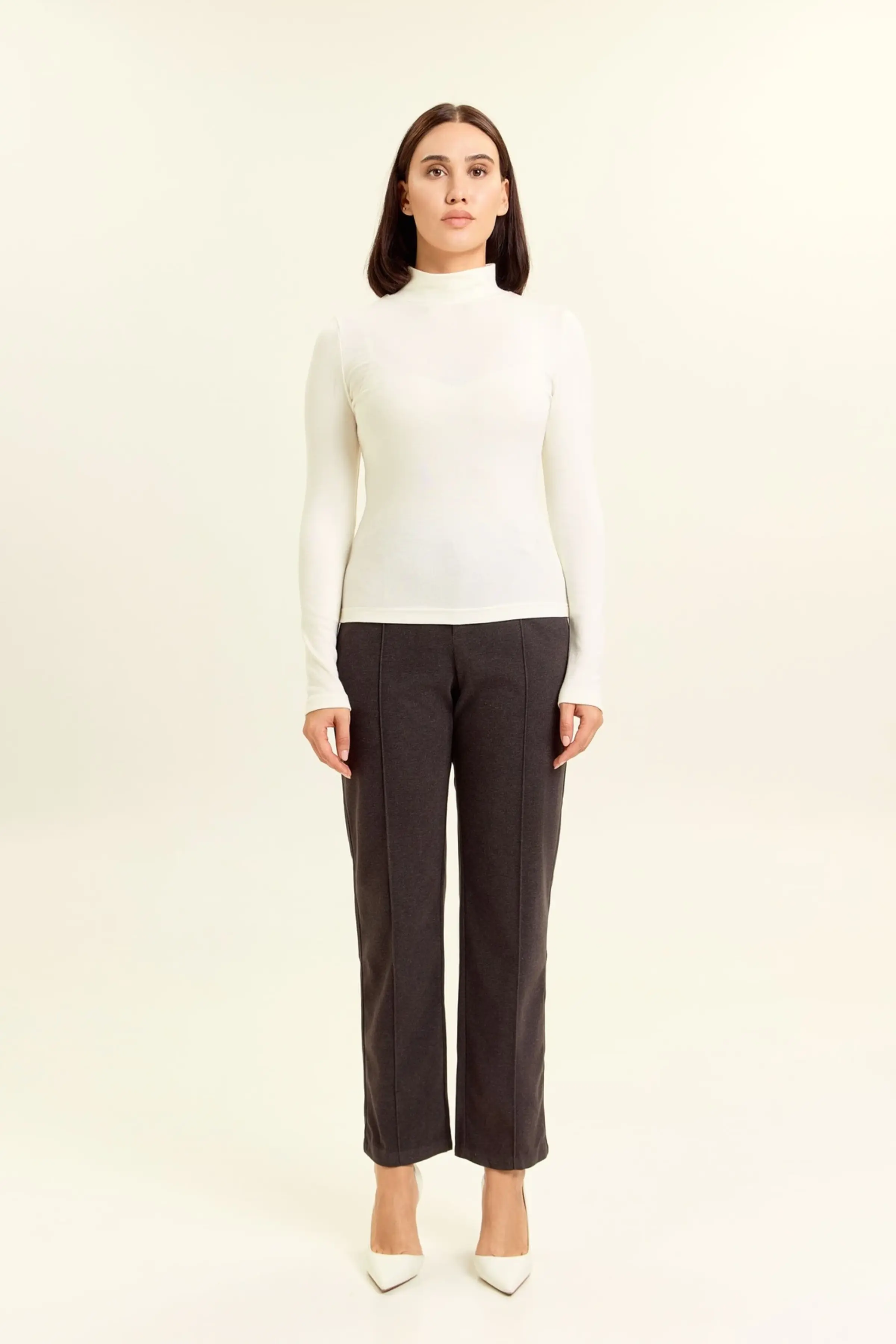 Лонгслив белый для женщин 47224-4 59