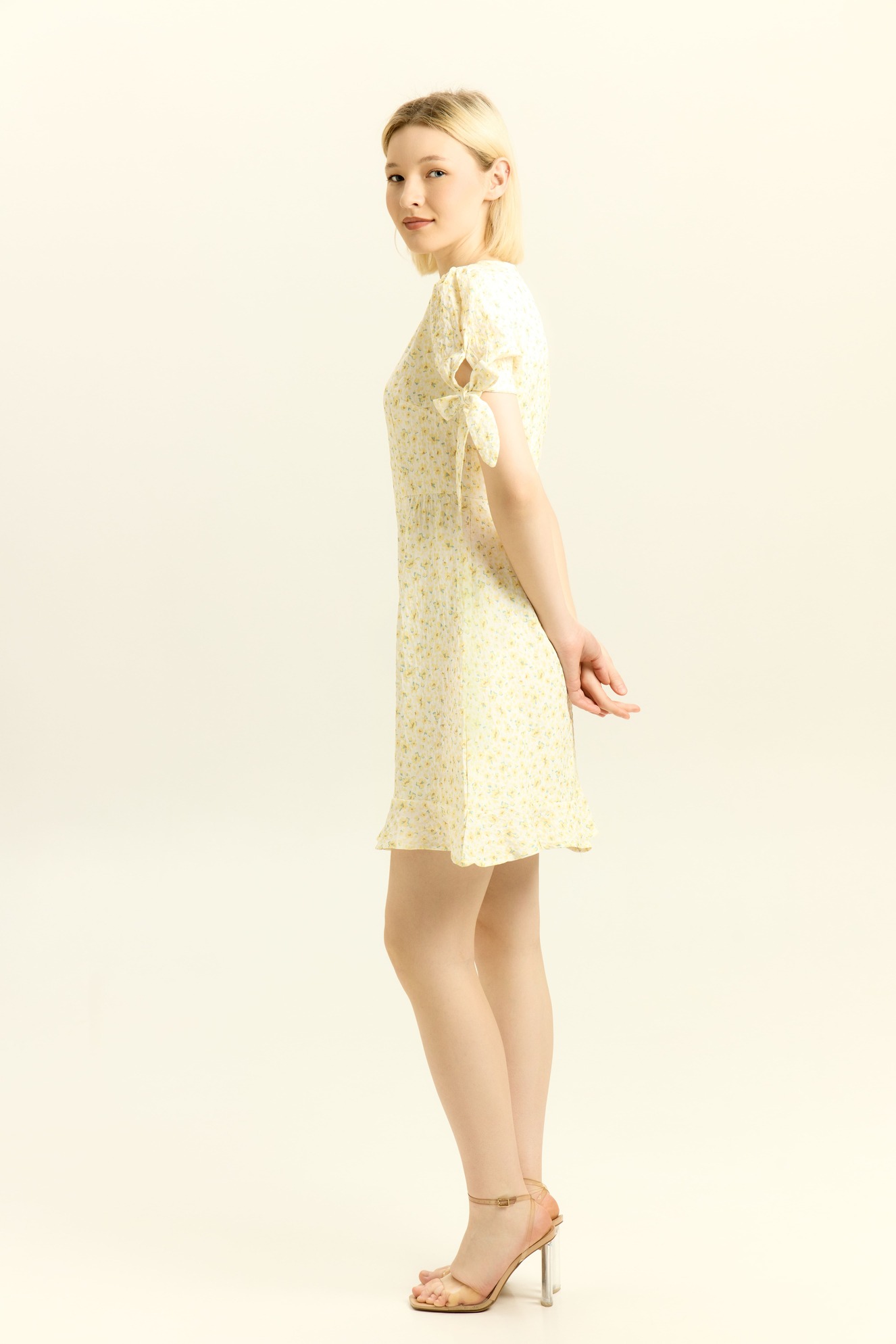 Платье желтый цветочек для женщин 41138-202 54