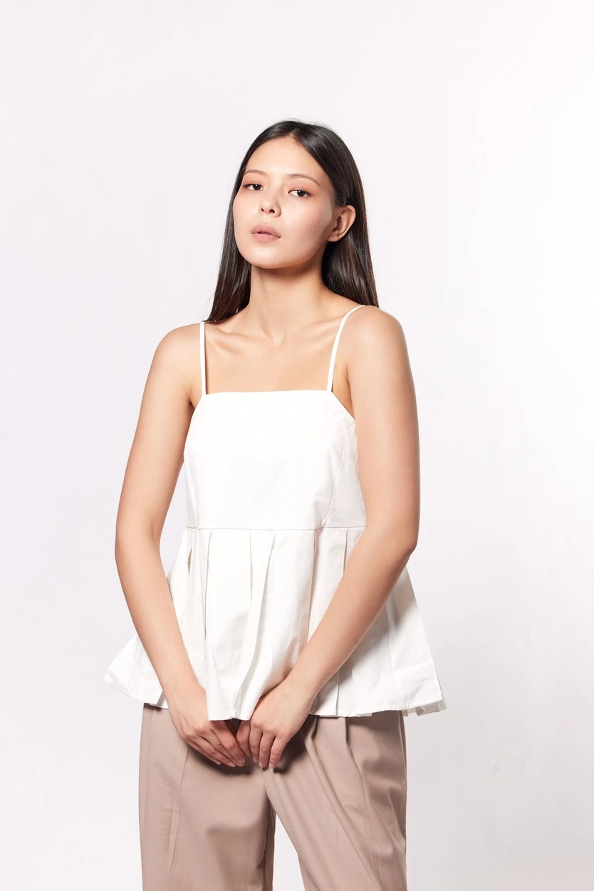 Топ белый для женщин 44264-4 46