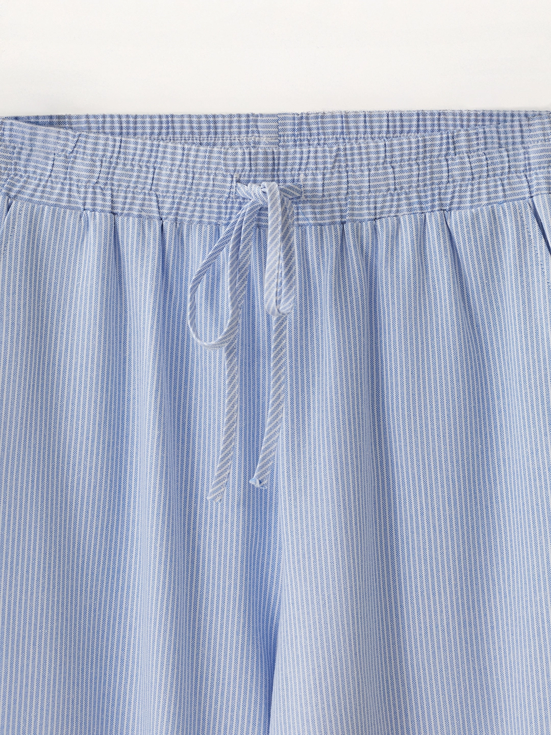 Брюки бело-голубая полоска для женщин 48335-47 71