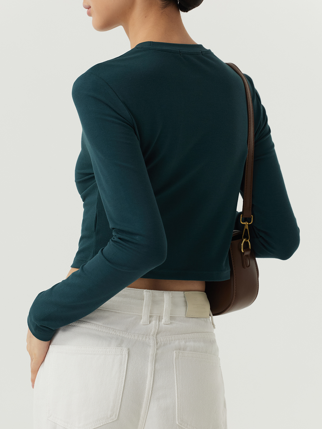 Лонгслив бирюзовый для женщин 48267-26 59