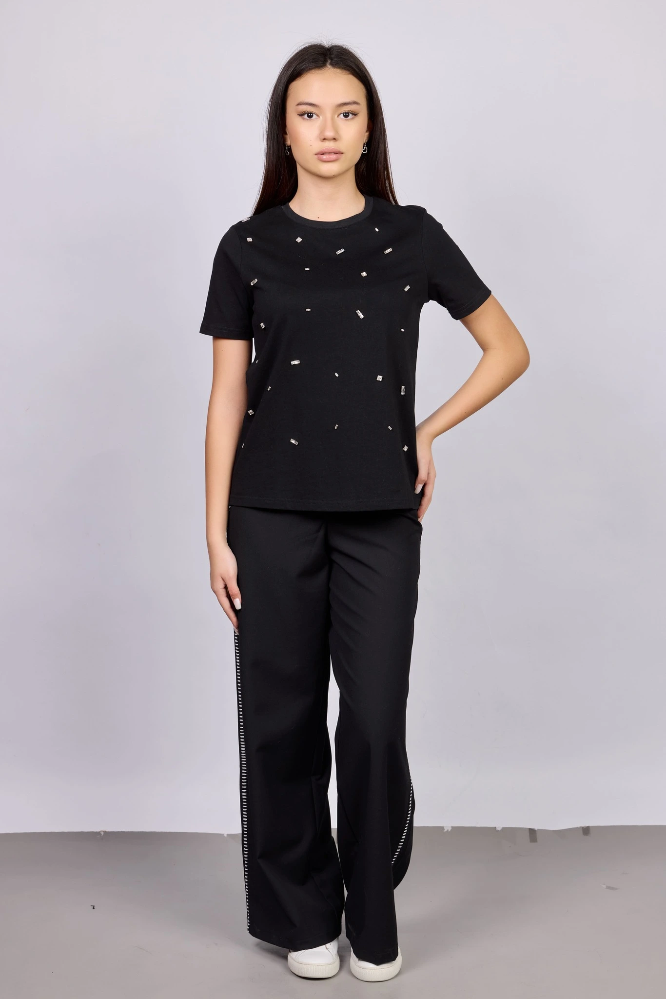 Брюки черный для женщин 42221-1 71