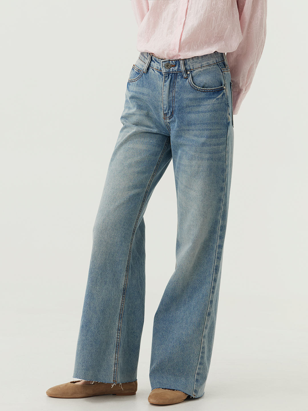 Джинсы голубой для женщин 48286-10 74