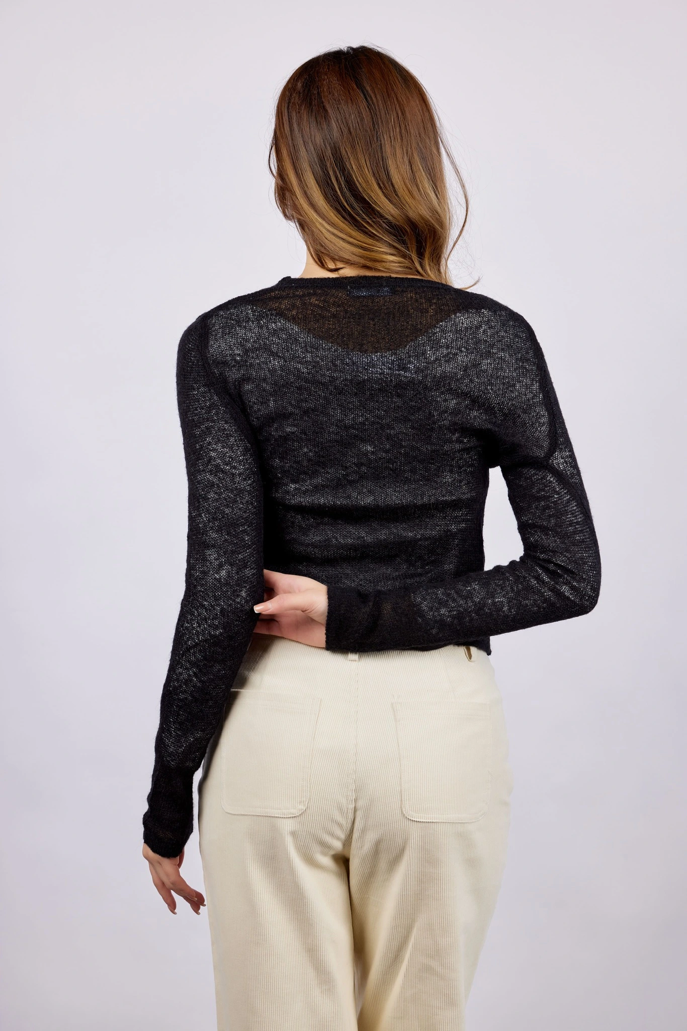 Джемпер черный для женщин 43148-1 60