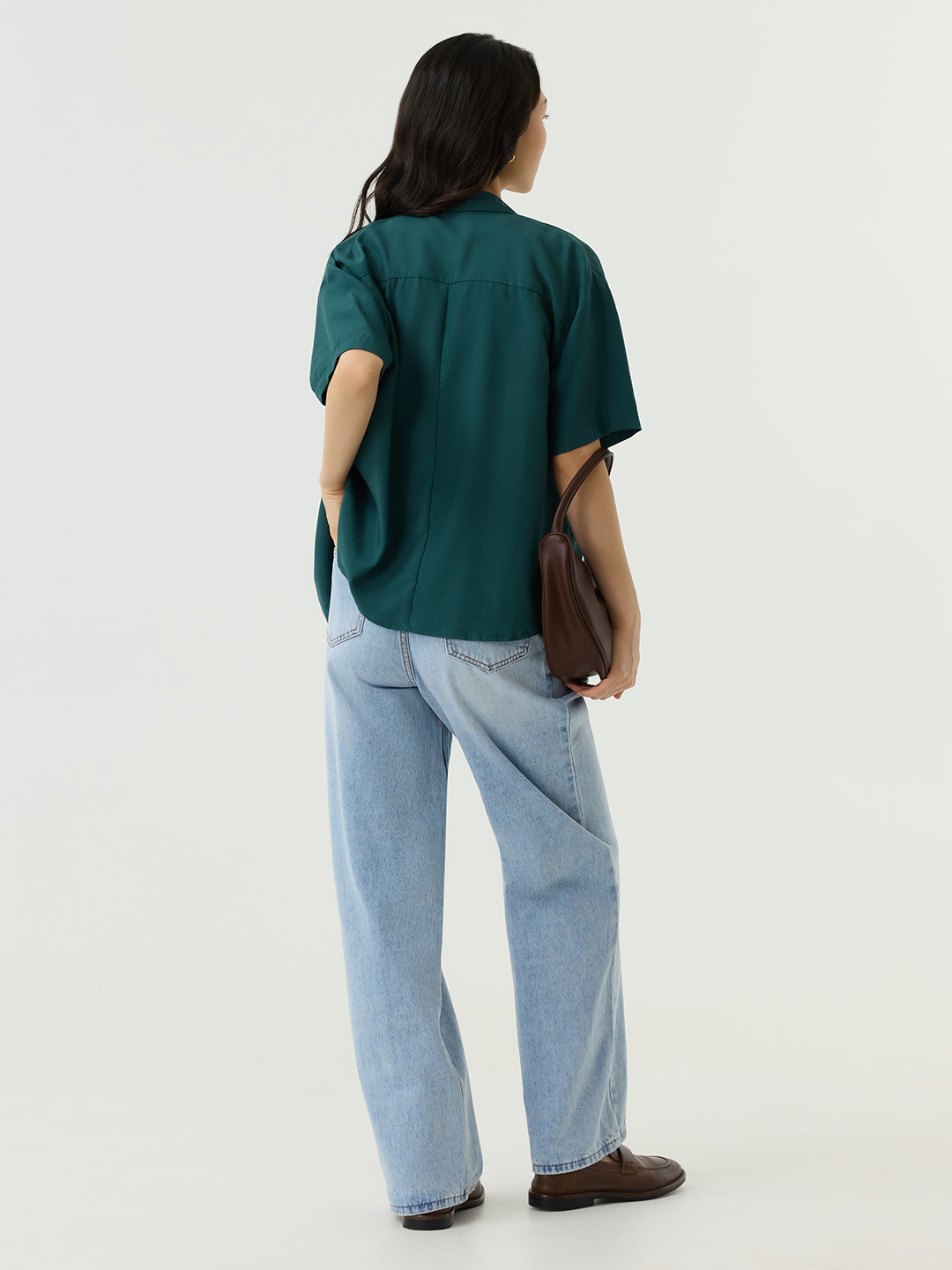 Рубашка темно-зеленый для женщин 48241-20 66