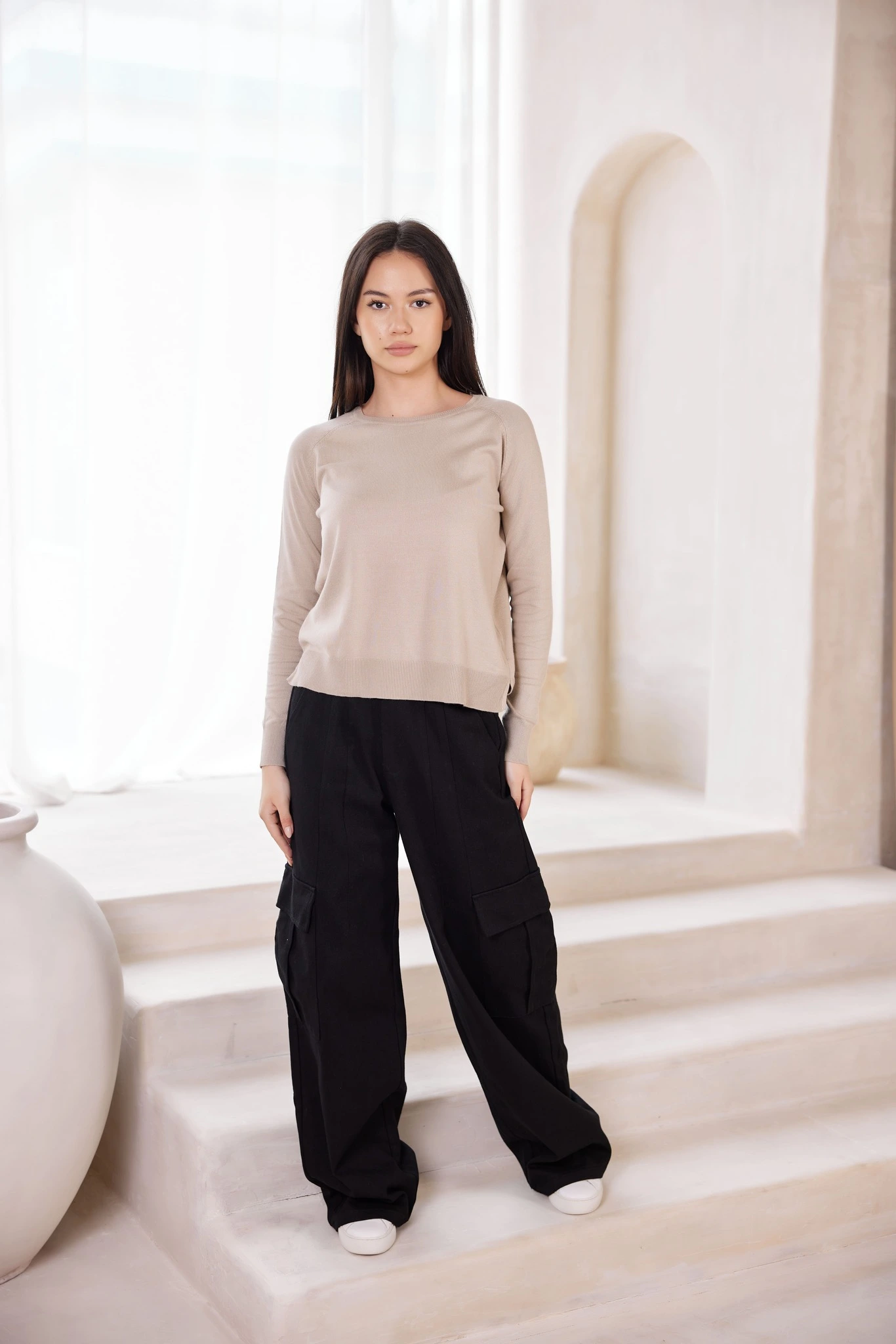 Брюки черный для женщин 42269-1 71