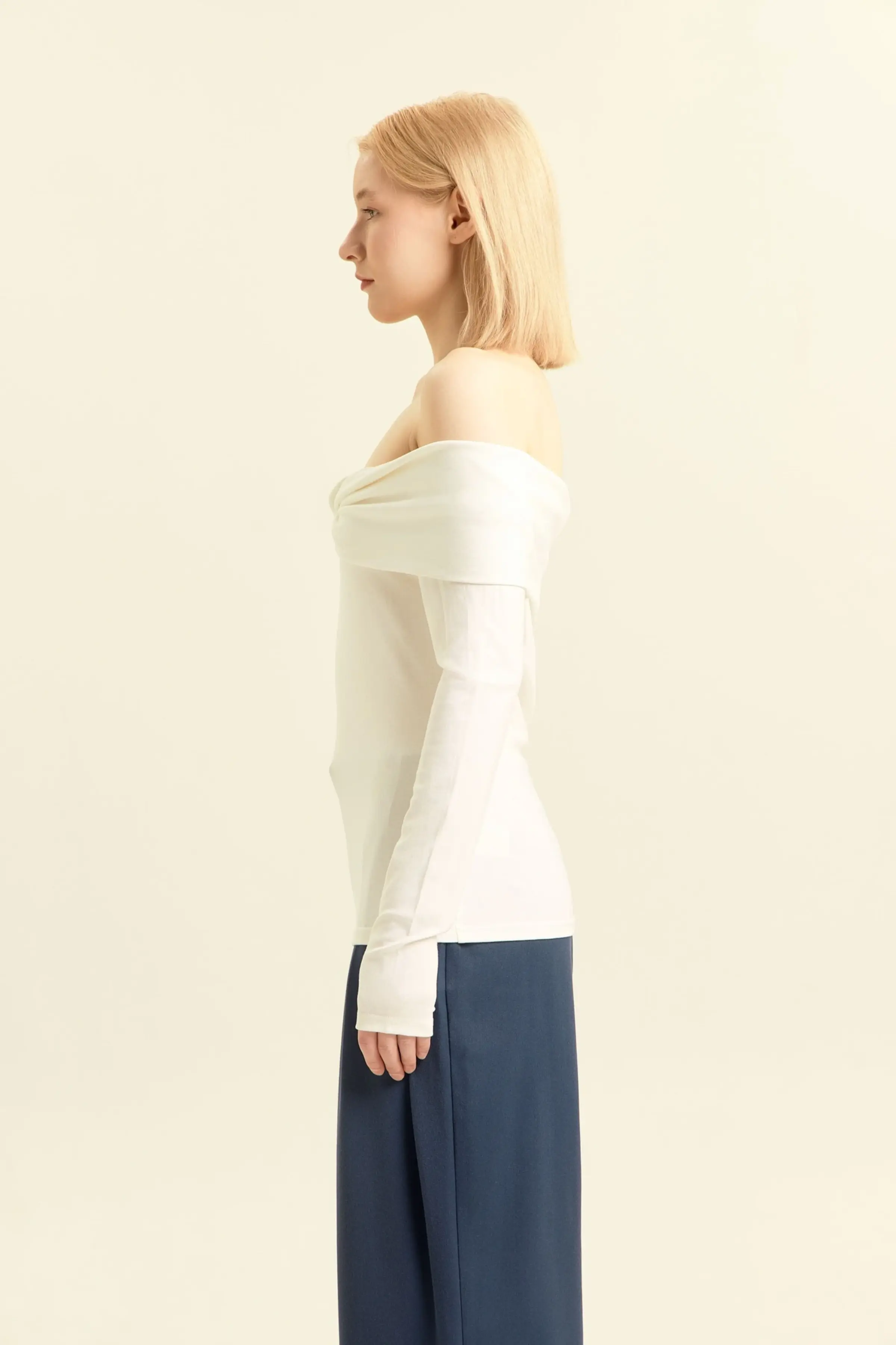 Лонгслив белый для женщин 46243-4 59