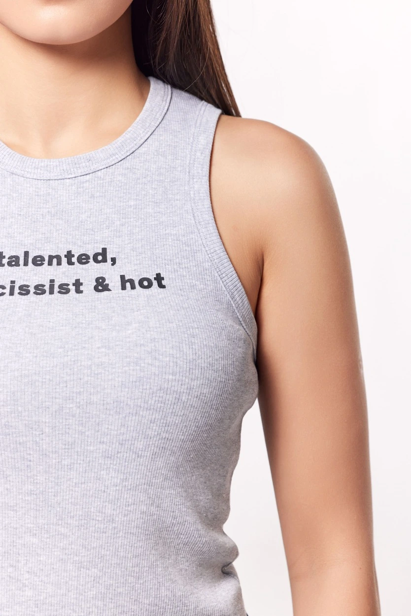 Топ серый для женщин 44267-61 46