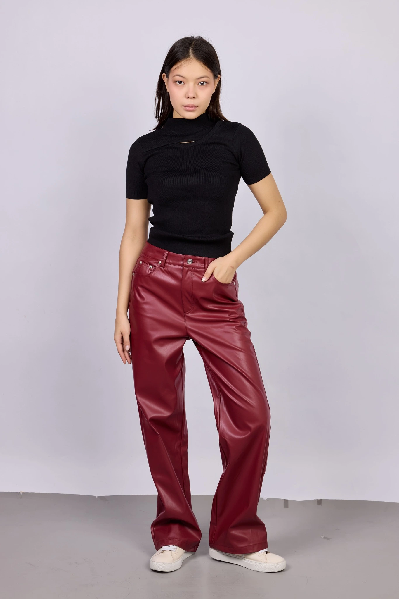 Брюки бордовый для женщин 42191-67 71