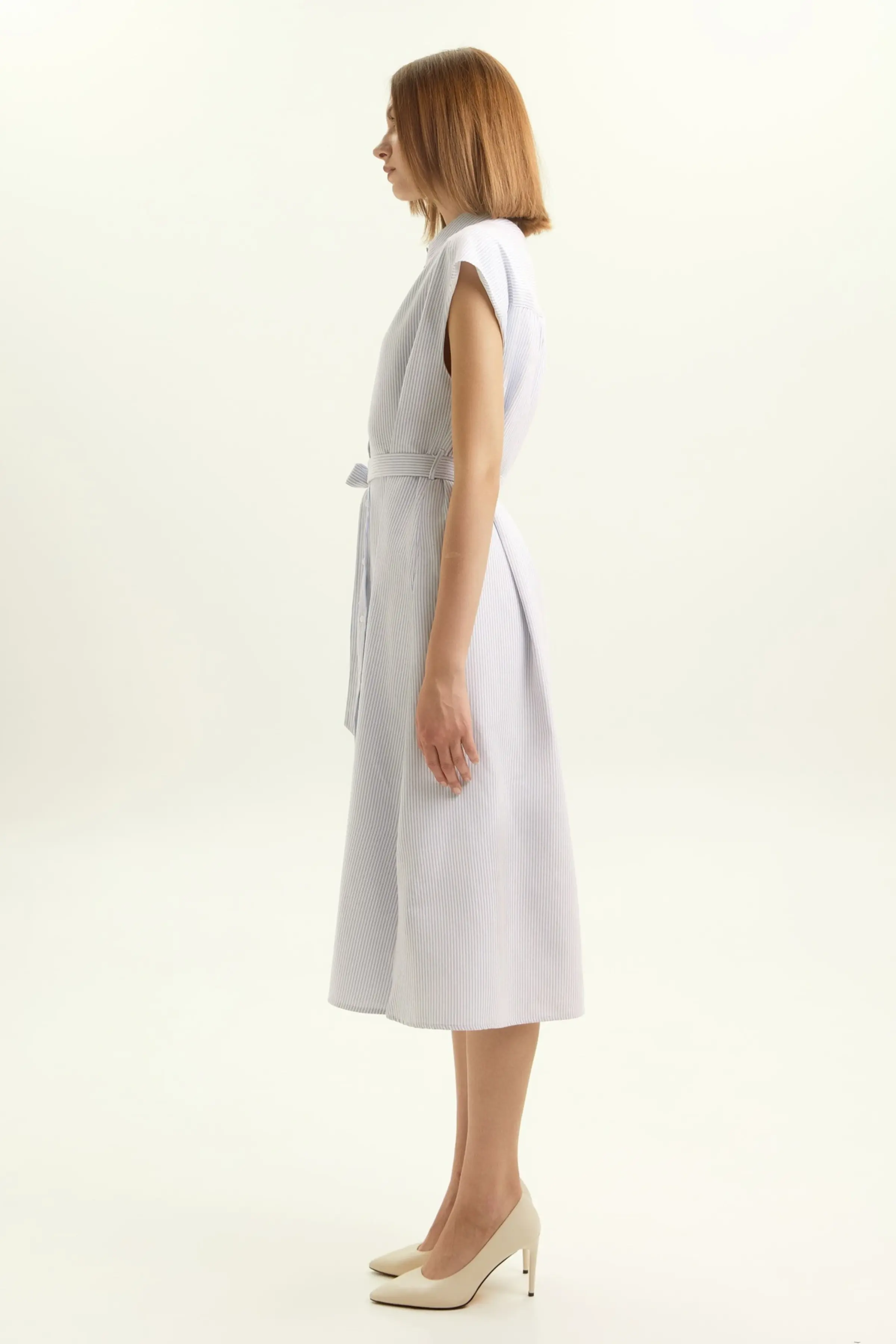 Платье бело-синяя полоска для женщин 45164-48 54